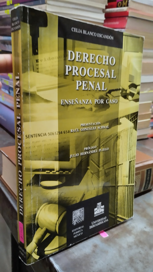 DERECHO PROCESAL PENAL POR CELIA BLANCO ESCANDON LIBRO USADO DERECHO ALDAMA