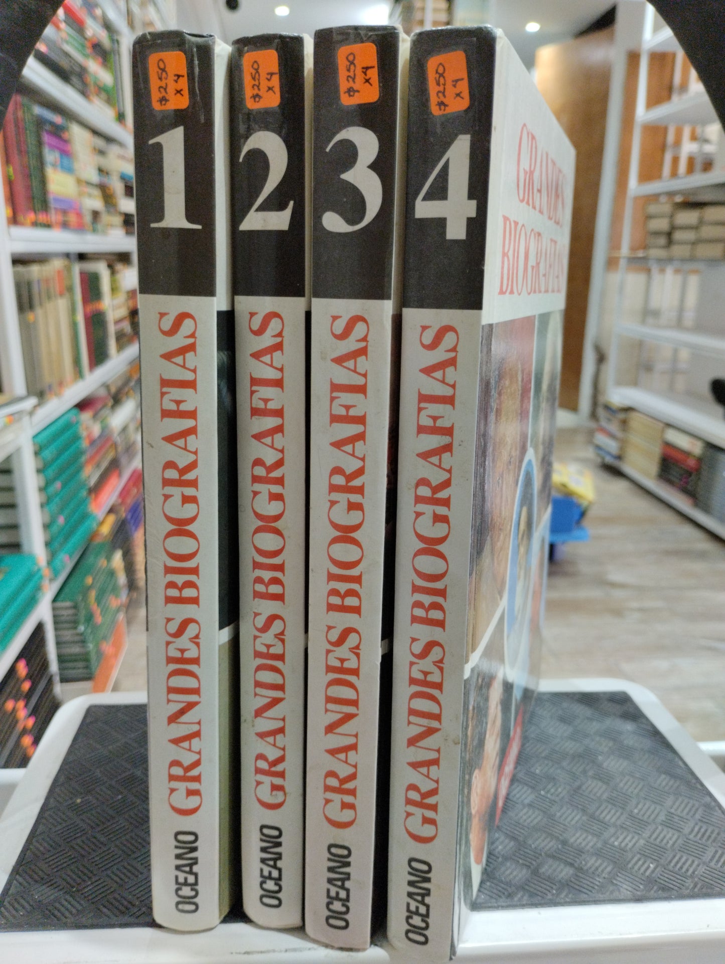 GRANDES BIOGRAFIAS 4 TOMOS USADO HISTORIA JUAREZ 515