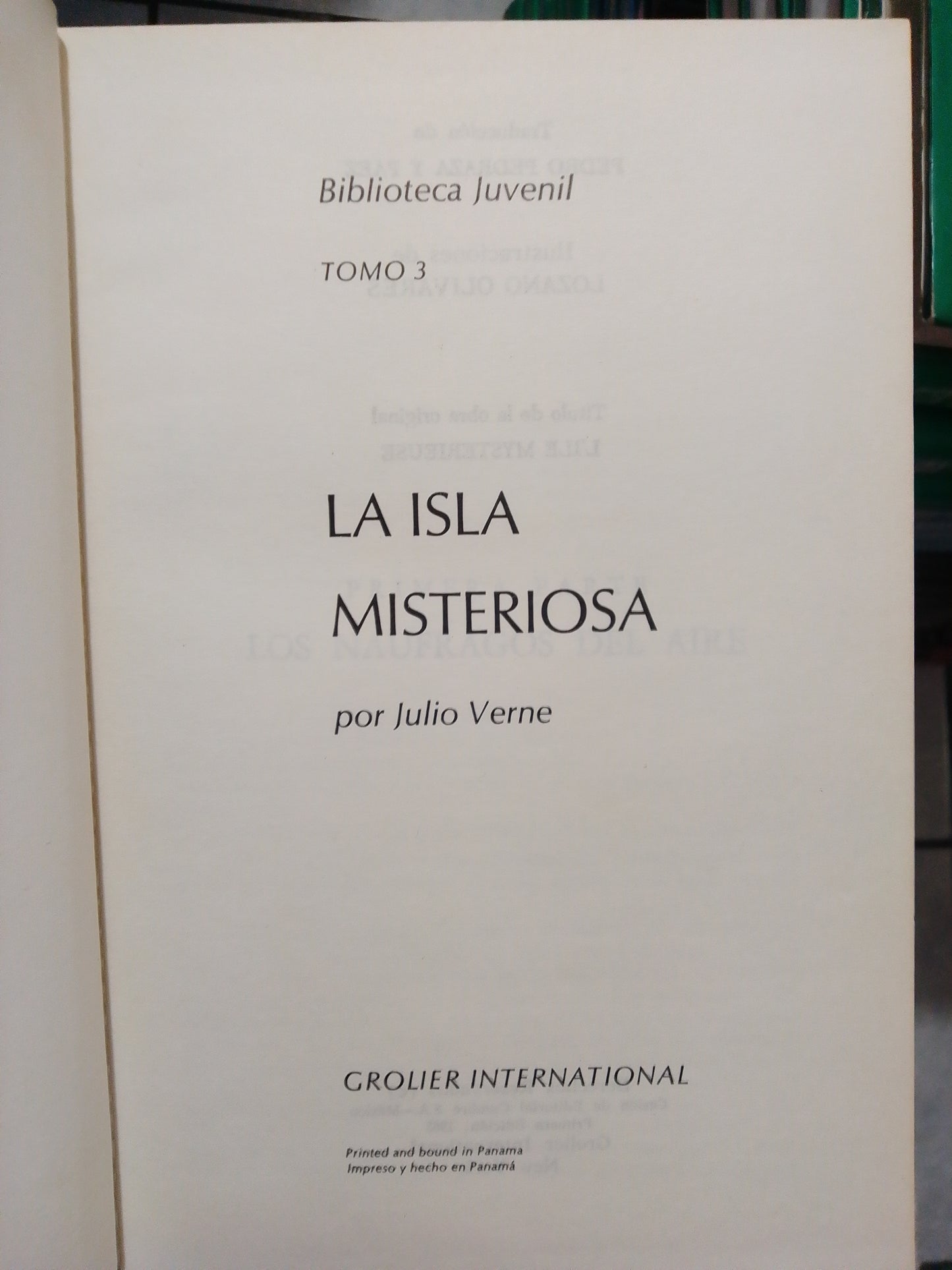 LA ISLA MISTERIOSA POR JULIO VERNE USADO NOVELA JUAREZ