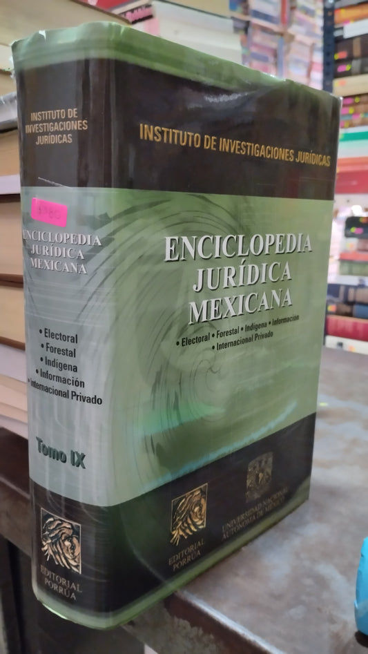 ENCICLOPEDIA JURIDICA MEXICANA TOMO IX LIBRO USADO DERECHO ALDAMA
