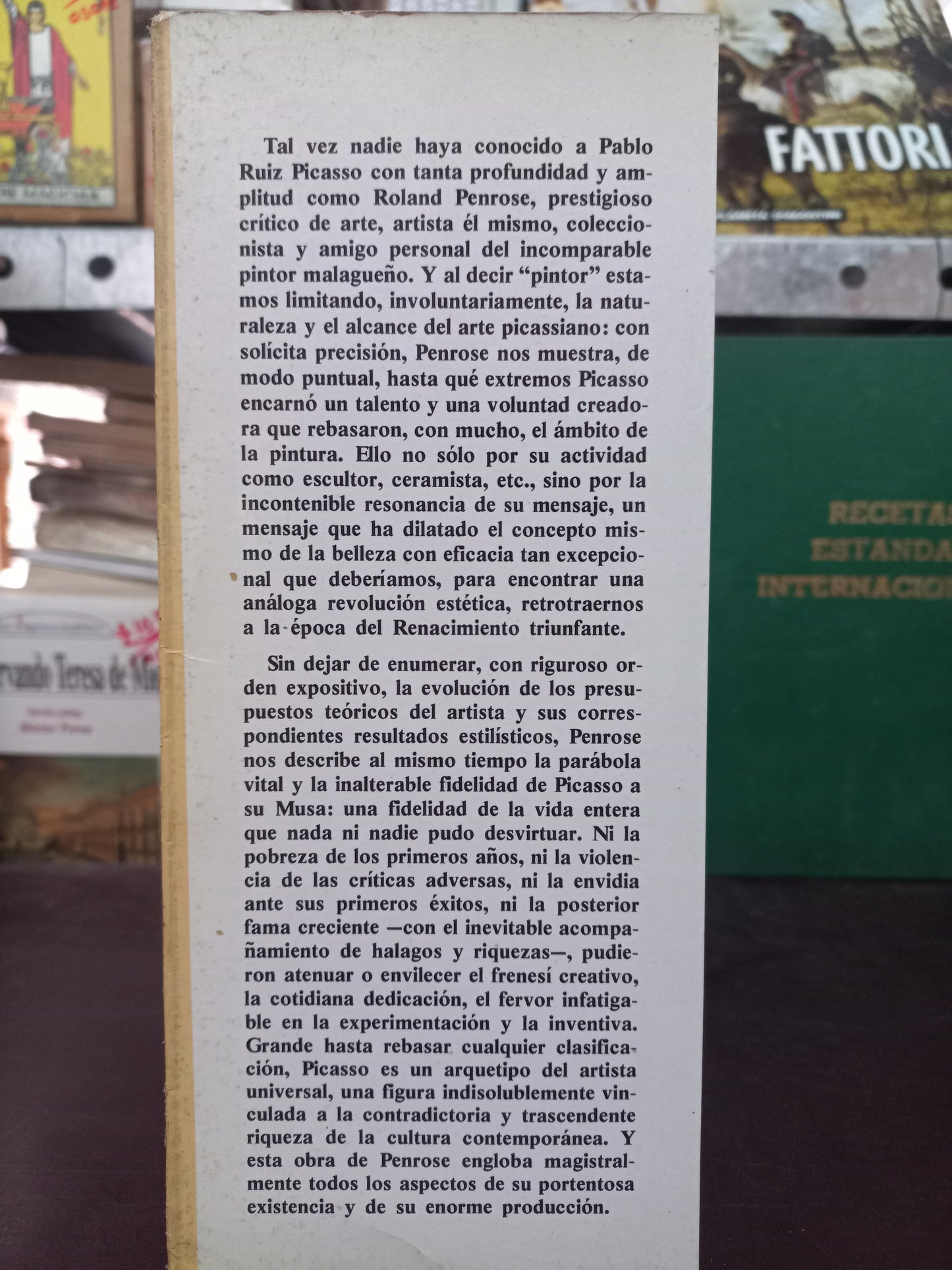 PICASSO SU VIDA Y SU OBRA POR ROLAND PENROSE USADO HISTORIA LITERARIO 305