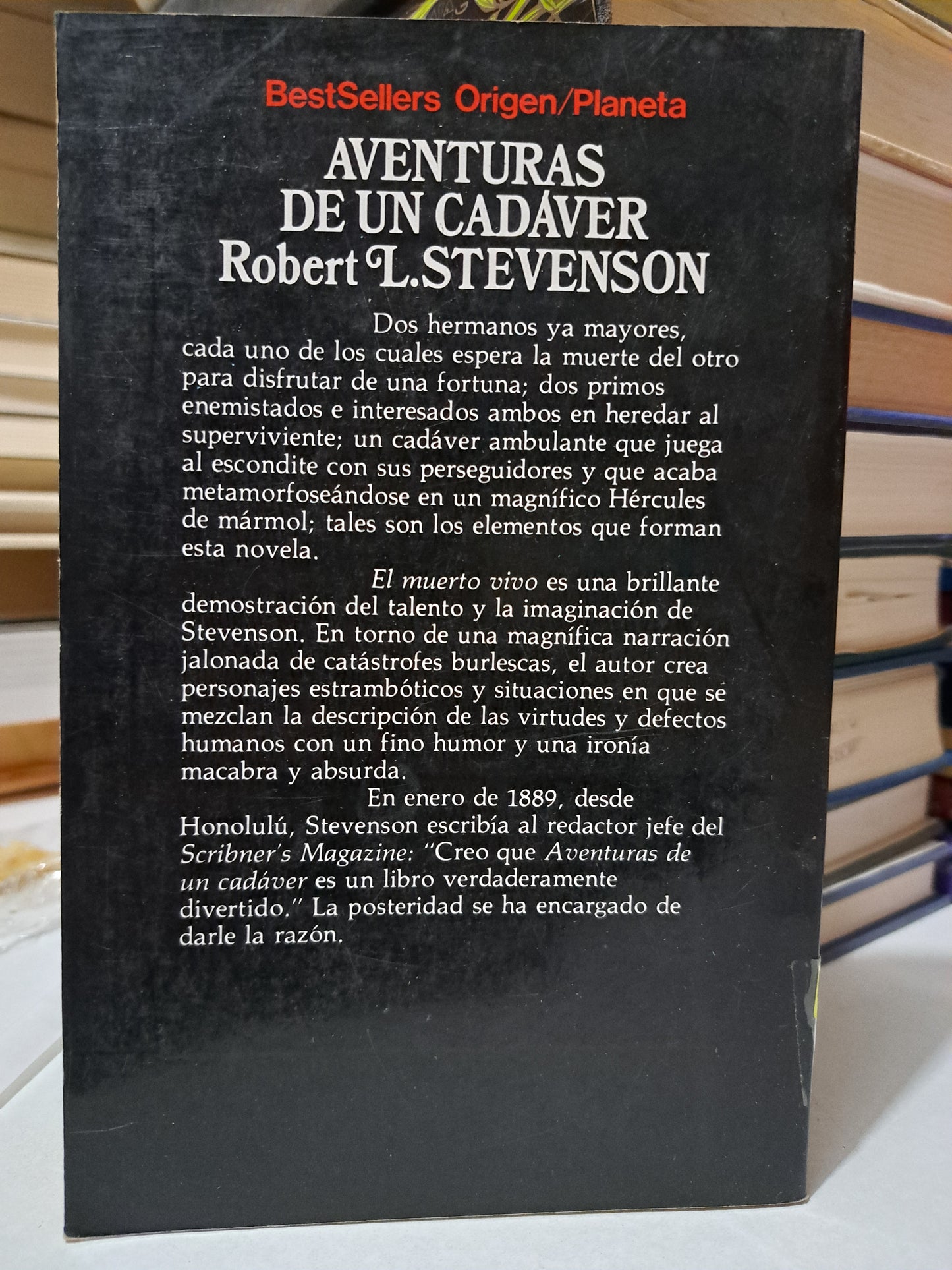 AVENTURAS DE UN CADÁVER ROBERT L. STEVENSON USADO NOVELA JUÁREZ