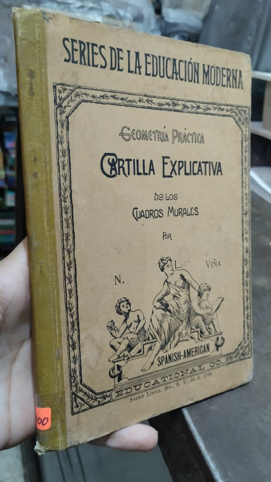 GEOMETRIA PRACTICA CARTILLA EXPLICATIVA DE LOS CUADROS MURALES POR N L VIÑA LIBRO USADO ANTIGUO ALDAMA
