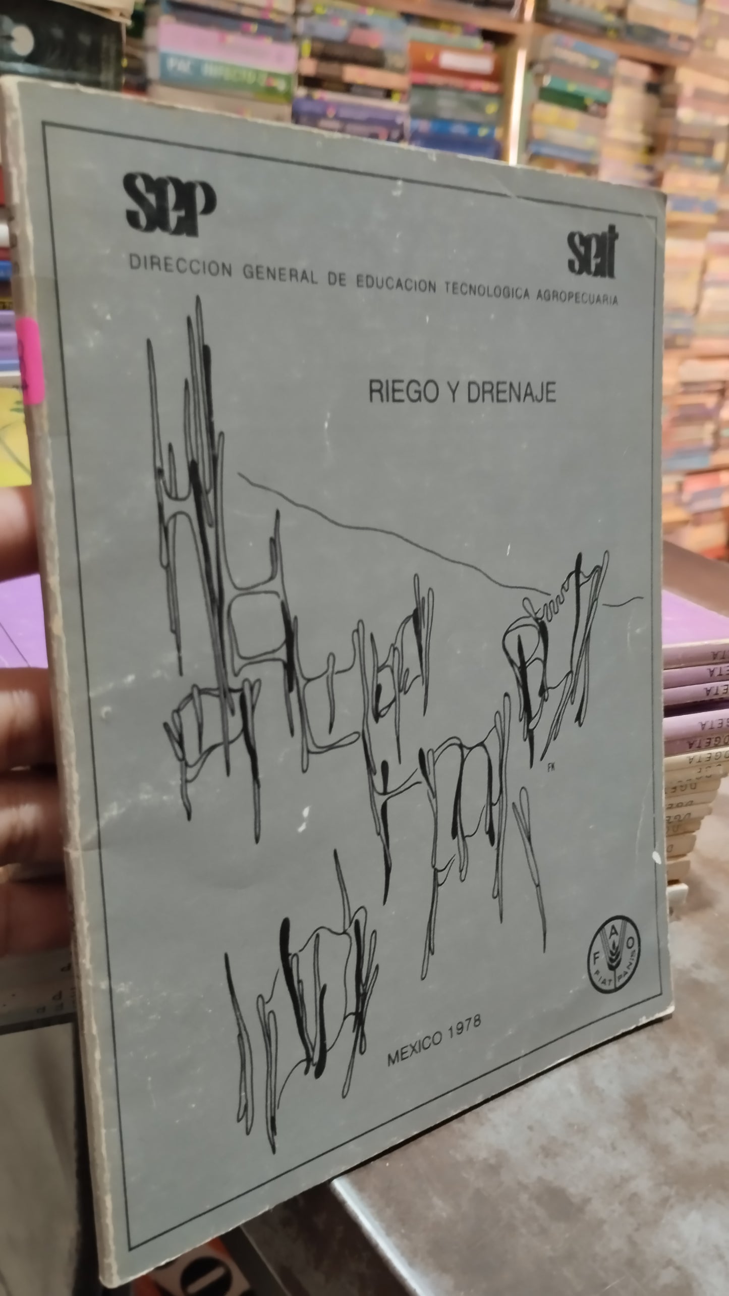 RIEGO Y DRENAJE LIBRO USADO AGRICULTURA ALDAMA
