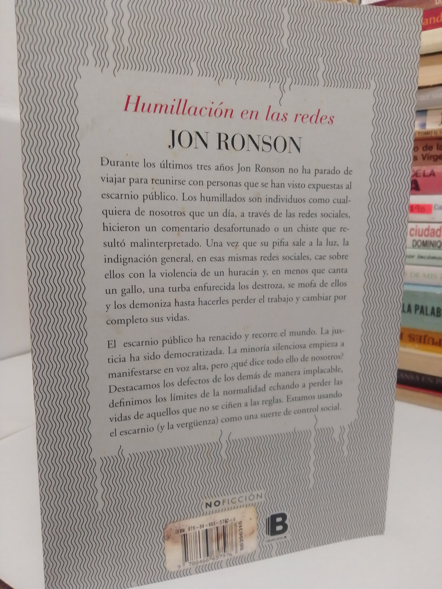 HUMILLACION EN LAS REDES POR JON RONSON USADO NOVELA JUÁREZ