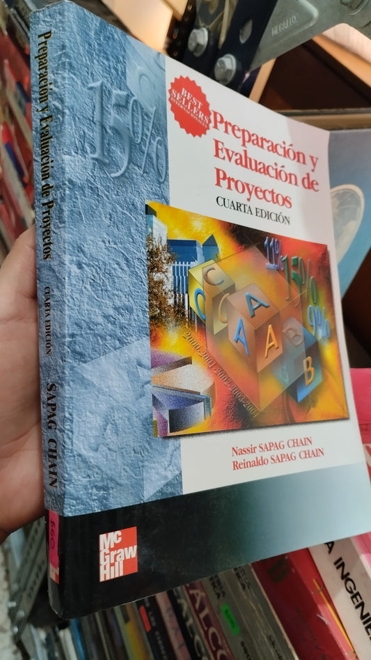 PREPARACION Y EVALUACION DE PROYECTOS POR NASSIR SAPAG CHAIN LIBRO USADO EDUCACIÓN ALDAMA