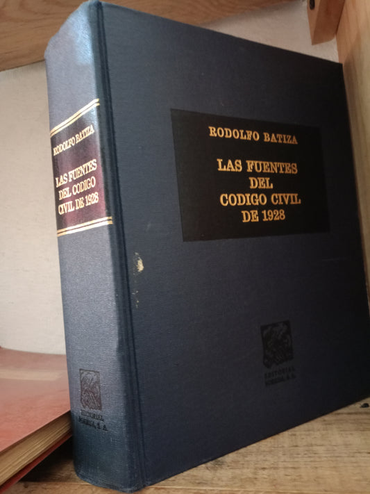 LAS FUENTES DEL CODIGO CIVIL DE 1928 POR RODOLFO BATIZA USADO DERECHO LITERARIO 305