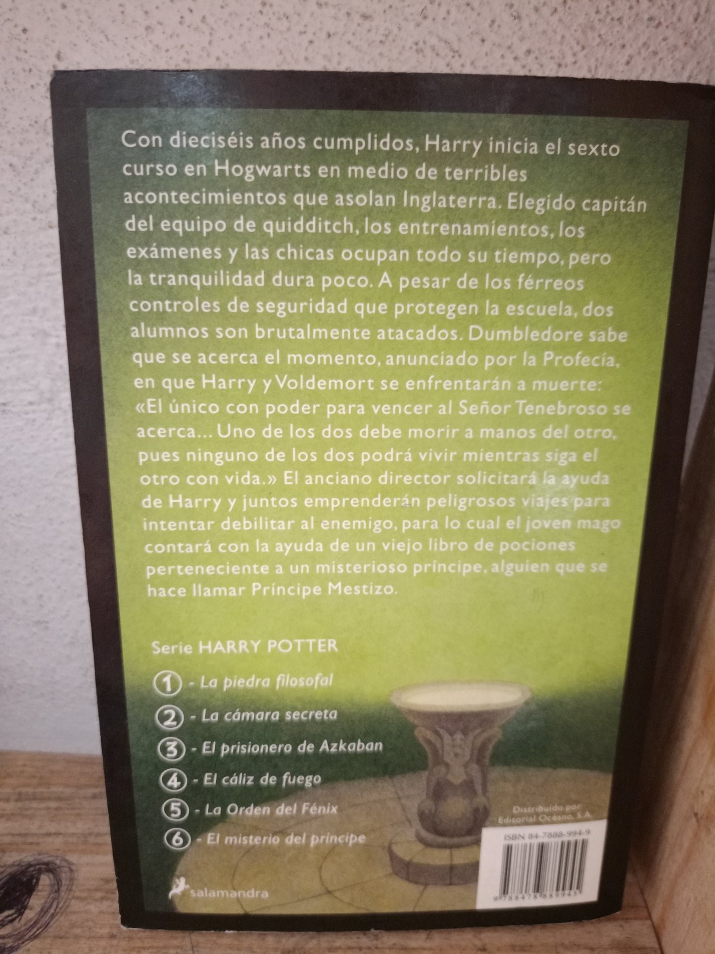HARRY POTTER Y EL MISTERIO DEL PRÍNCIPE POR J.K. ROWLING USADO NOVELA LITERARIO 305