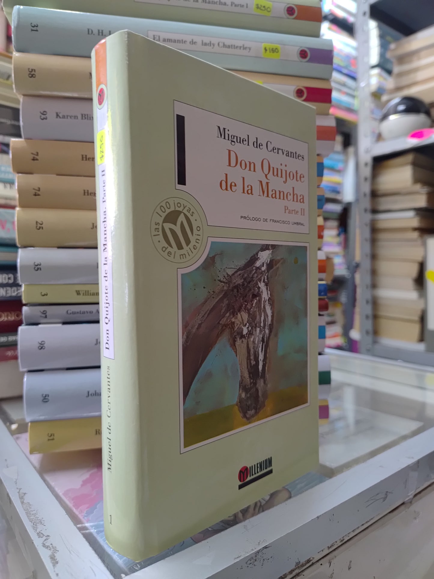 DON QUIJOTE DE LA MANCHA PARTE 2 POR MIGUEL DE CERVANTES USADO NOVELAS JUAREZ 515
