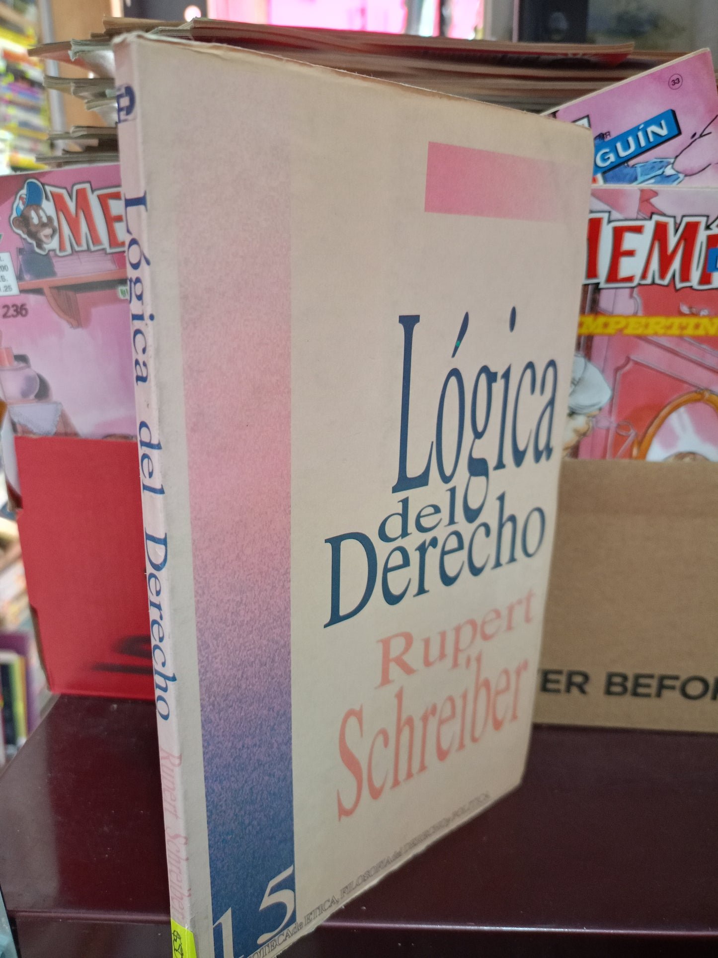 LOGICA DEL DERECHO POR RUPERT SCHREIBER USADO DERECHO  LITERARIO 305