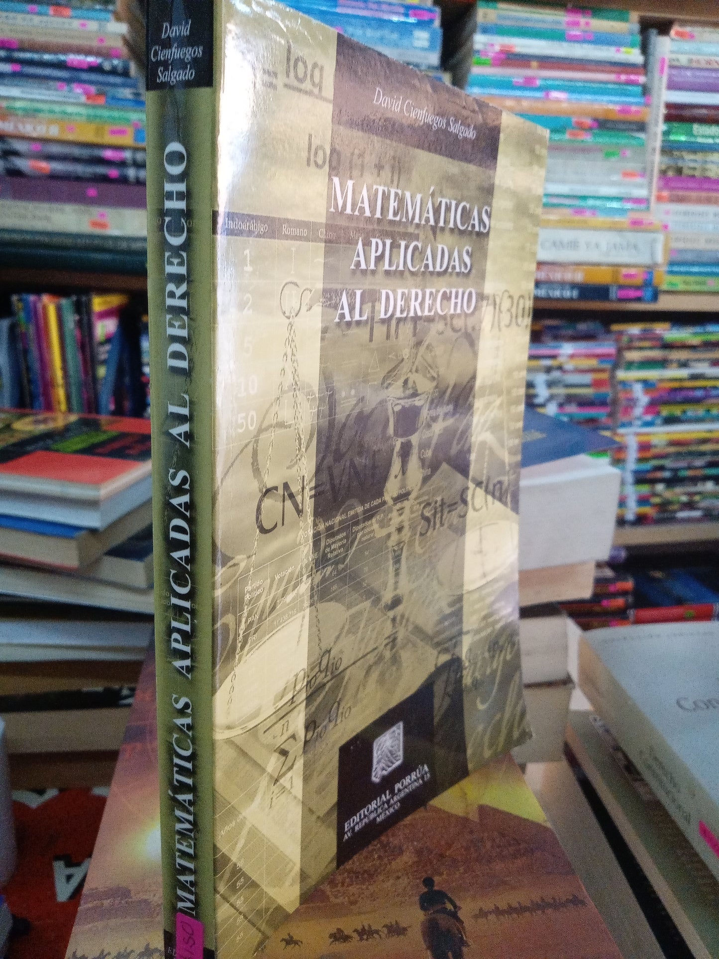 MATEMÁTICAS APLICADAS AL DERECHO POR DAVID CIENFUEGOS SALGADO USADO DERECHO LITERARIO 207