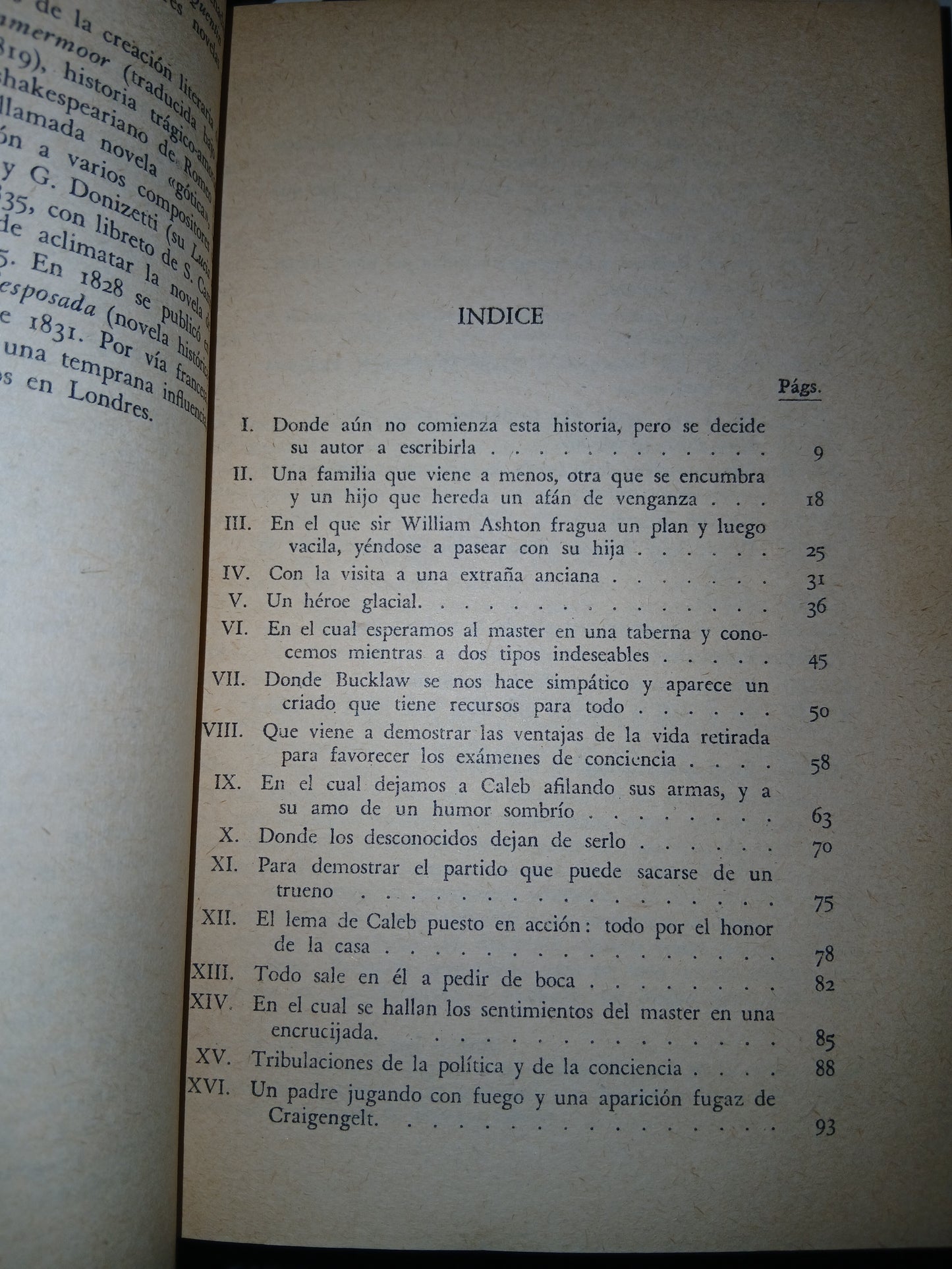 LA NOVIA DE LAMMERMOOR POR WALTER SCOTT USADO NOVELA LITERARIO 207