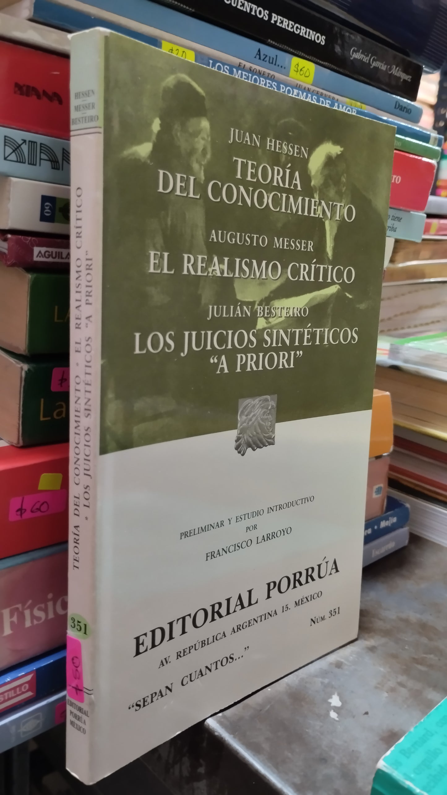 TEORIA DEL CONOCIMIENTO EL REALISMO CRITICO LOS JUICIOS SINTETICOS A PRIORI LIBRO USADO SOCIOLOGIA ALDAMA