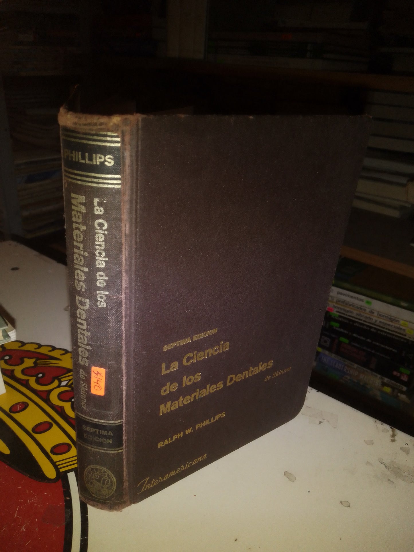 LA CIENCIA DE LOS MATERIALES DENTALES DE SKINNER POR RALPH W. PHILLIPS USADO MEDICINA LITERARIO 207