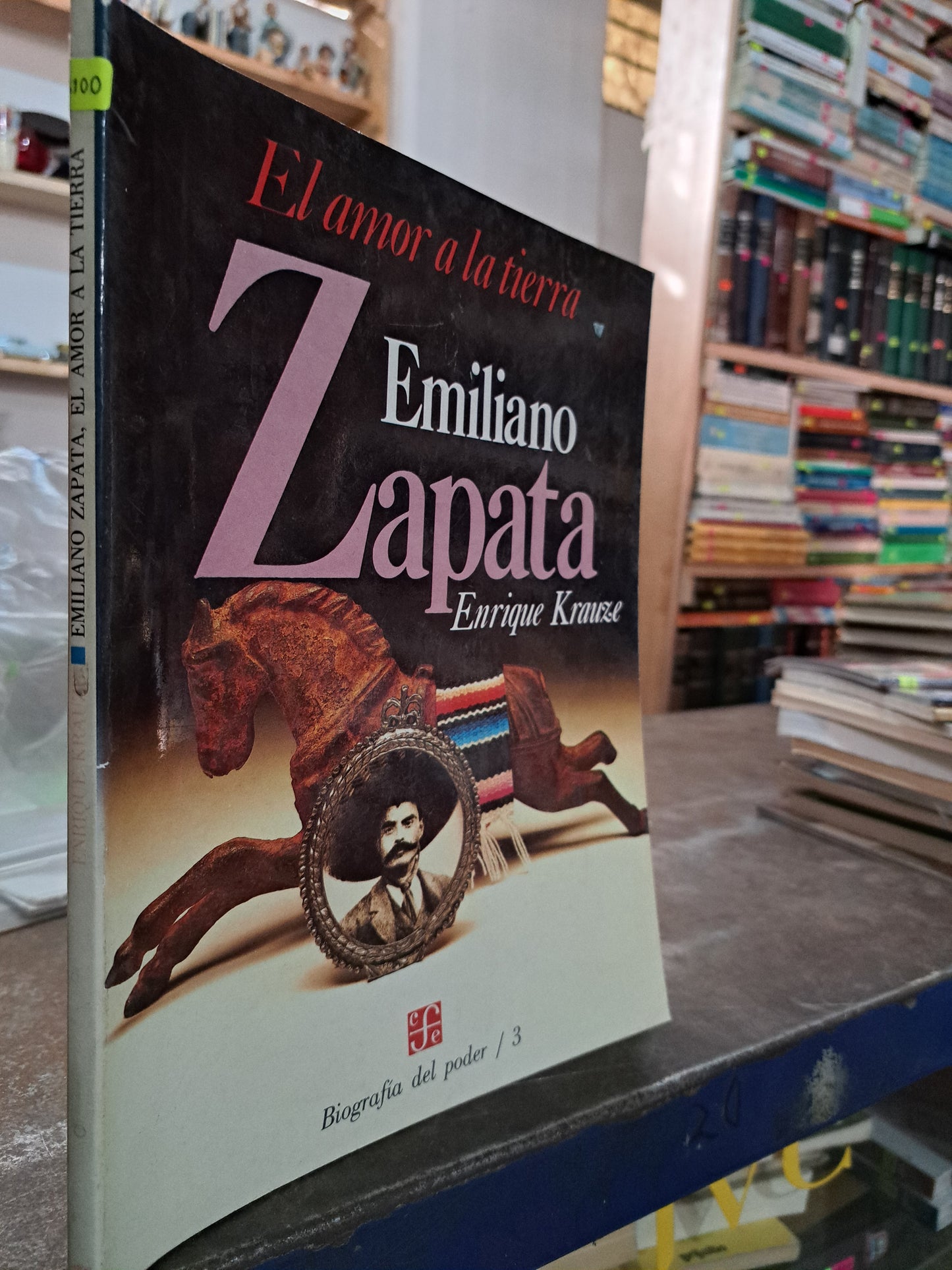 EMILIANO ZAPATA EL AMOR A LA TIERRA ENRIQUE KRAUZE USADO HISTORIA ALDAMA