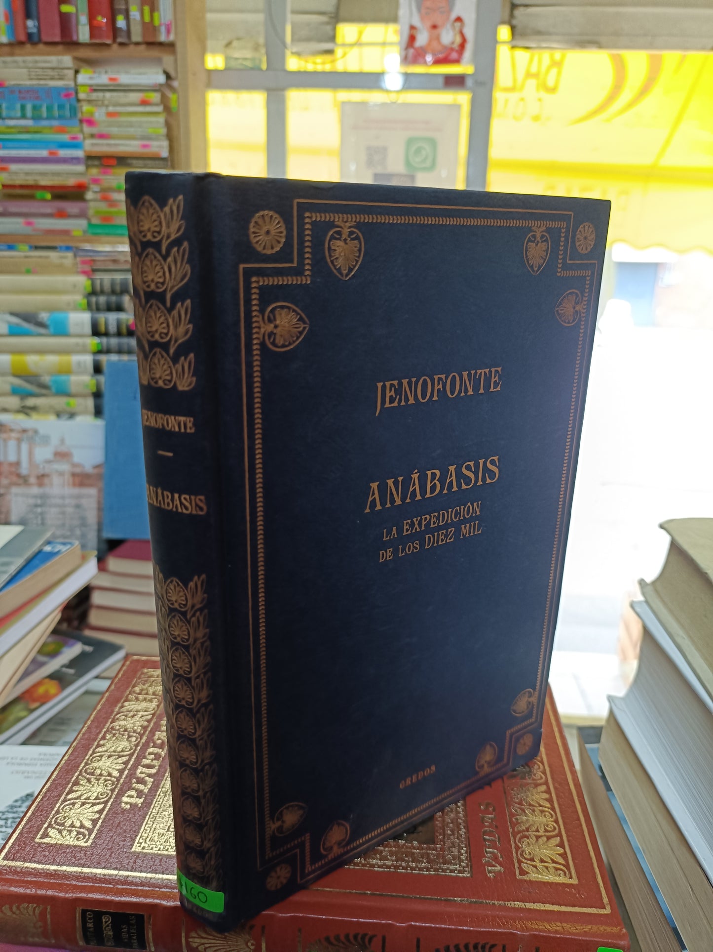 ANABASIS LA EXPEDICION DE LOS DIEZ MIL POR JENOFONTE USADO NOVELA JUAREZ 515