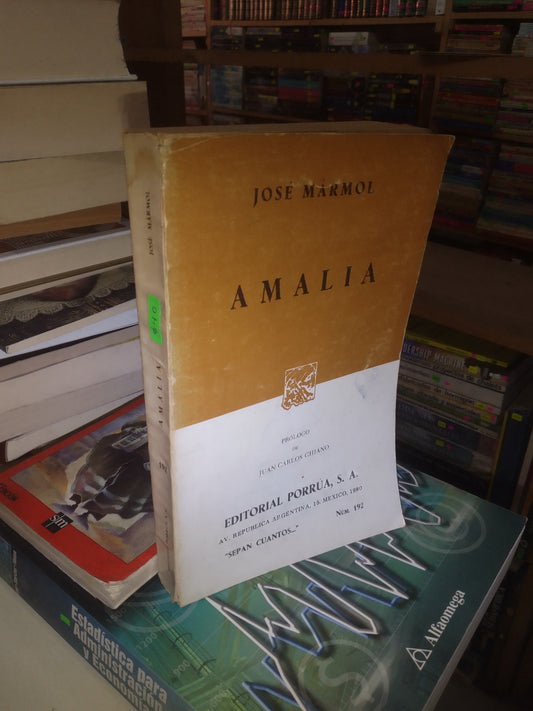 AMALIA POR JOSÉ MÁRMOL USADO NOVELA LITERARIO 207