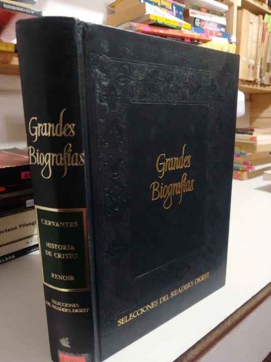 GRANDES BIOGRAFIAS CERVANTES, HISTORIA DE CRISTO, RENOIR USADO HISTORIA JUAREZ
