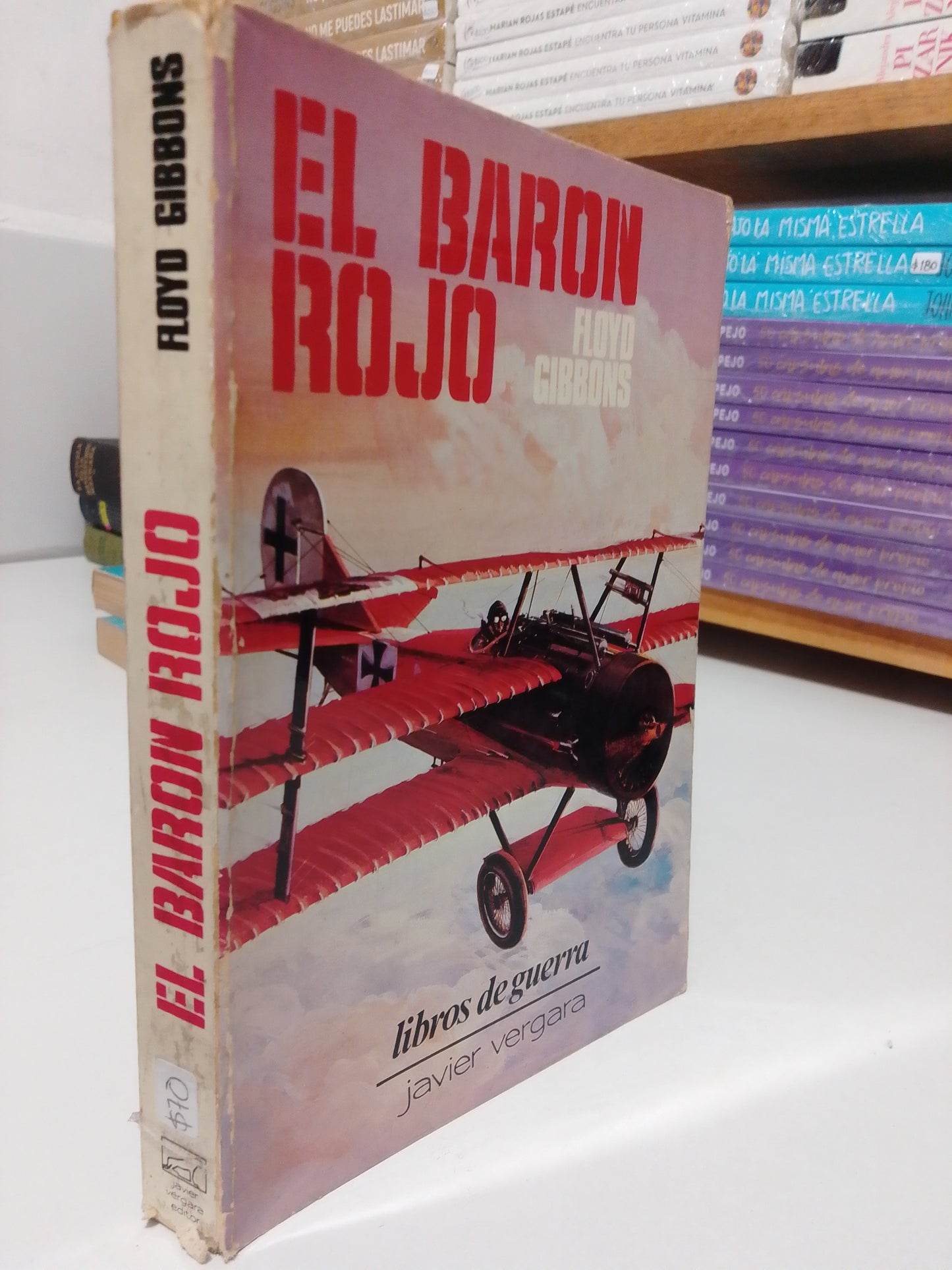 EL BARON ROJO LIBROS DE GUERRA POR FLOYD GIBRONS USADO NOVELA JUAREZ
