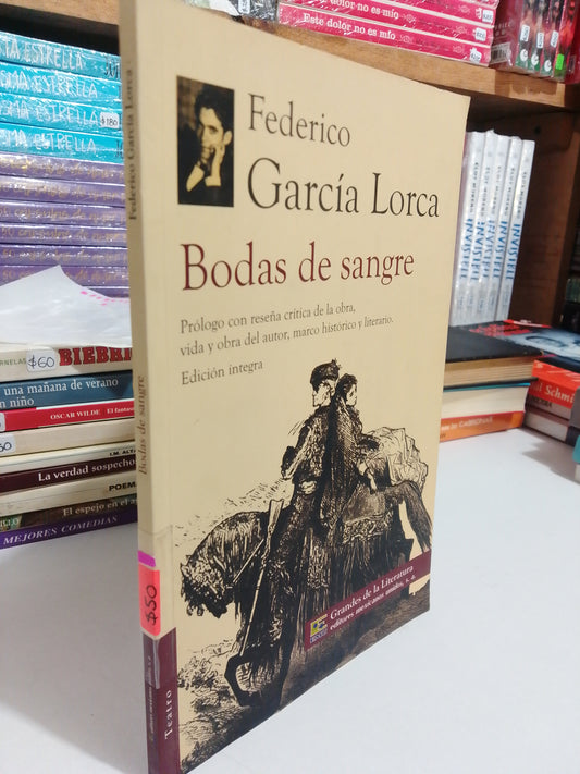 BODAS DE SANGRE POR FEDERICO GARCÍA LORCA USADO NOVELAS JUAREZ