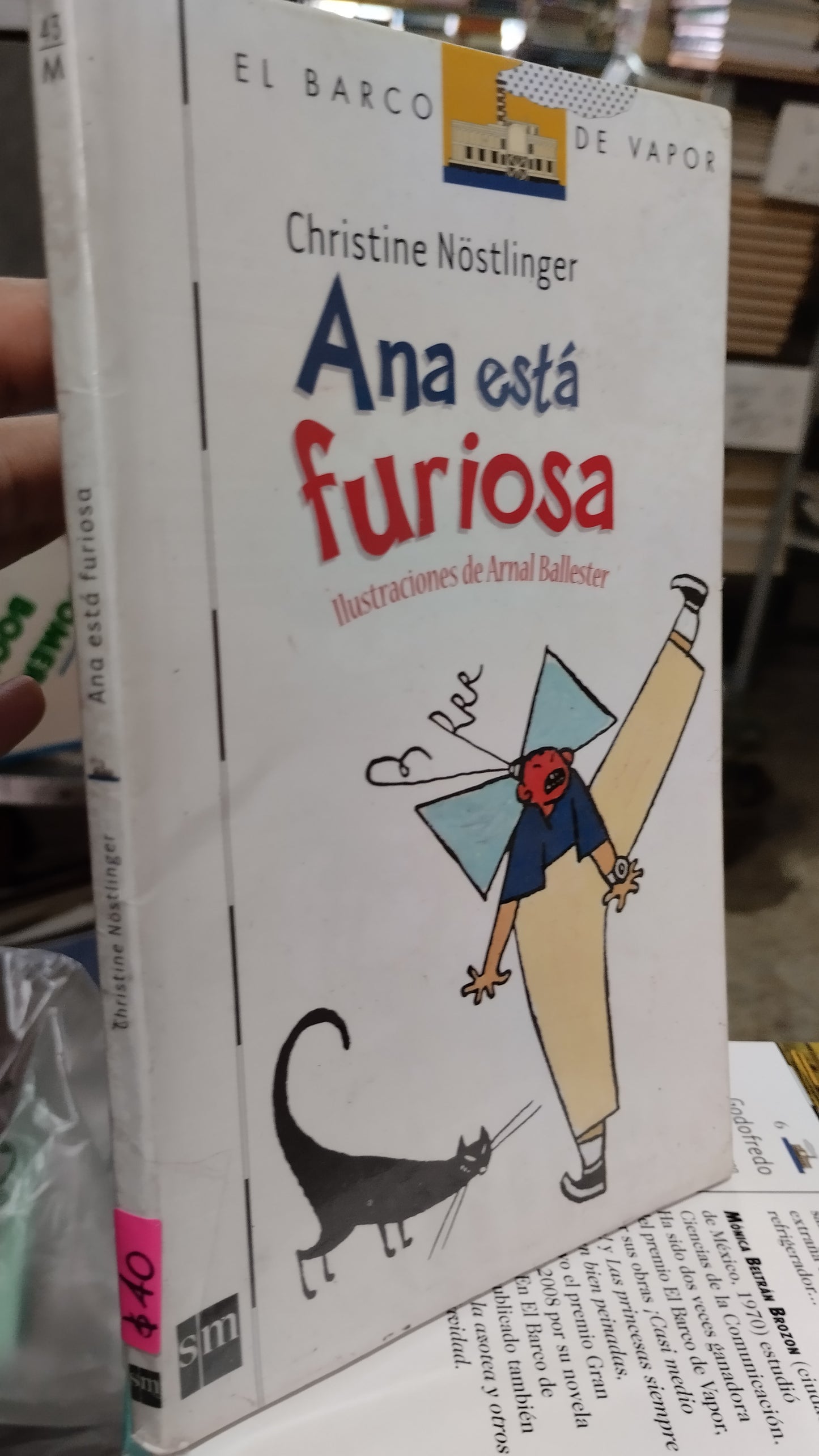 ANA ESTA FURIOSA POR CHRISTINE NOSTLINGER LIBRO USADO INFANTIL ALDAMA
