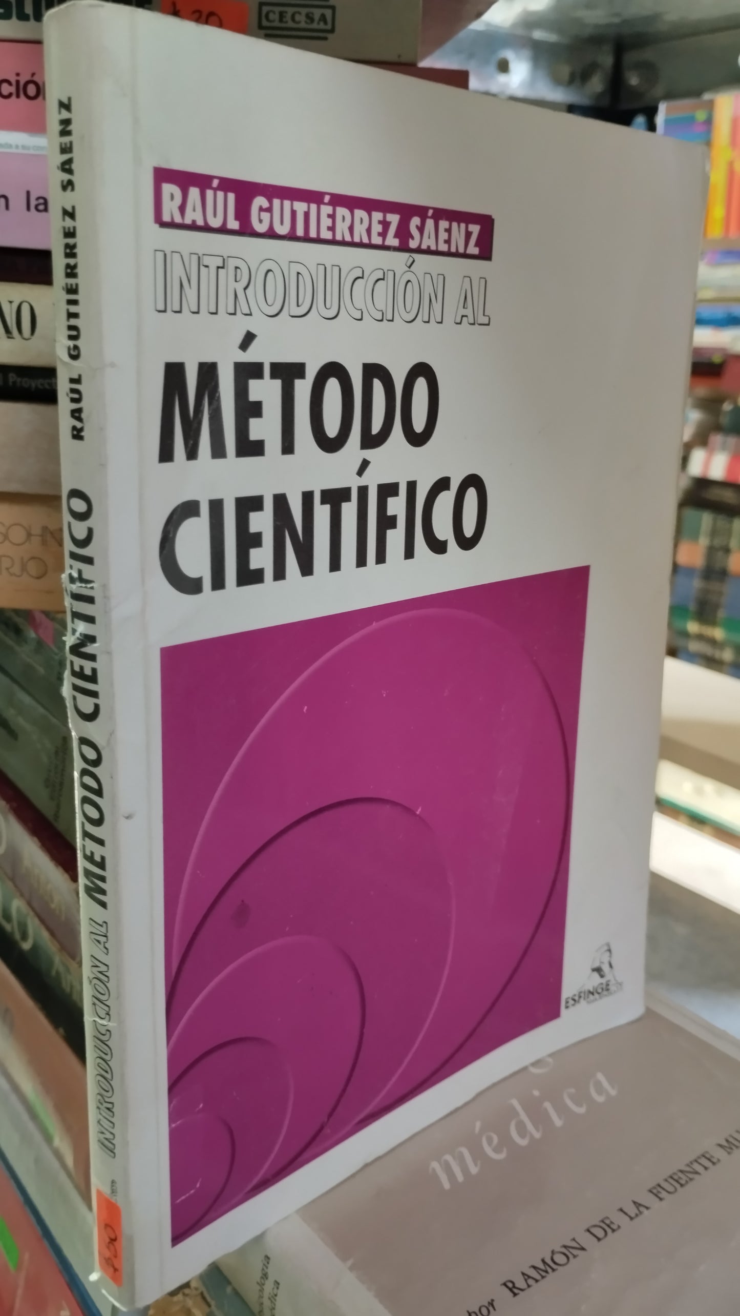INTRODUCCIÓN AL METODO CIENTÍFICO POR RAUL GUTIÉRREZ SAENZ LIBRO USADO EDUCACIÓN ALDAMA