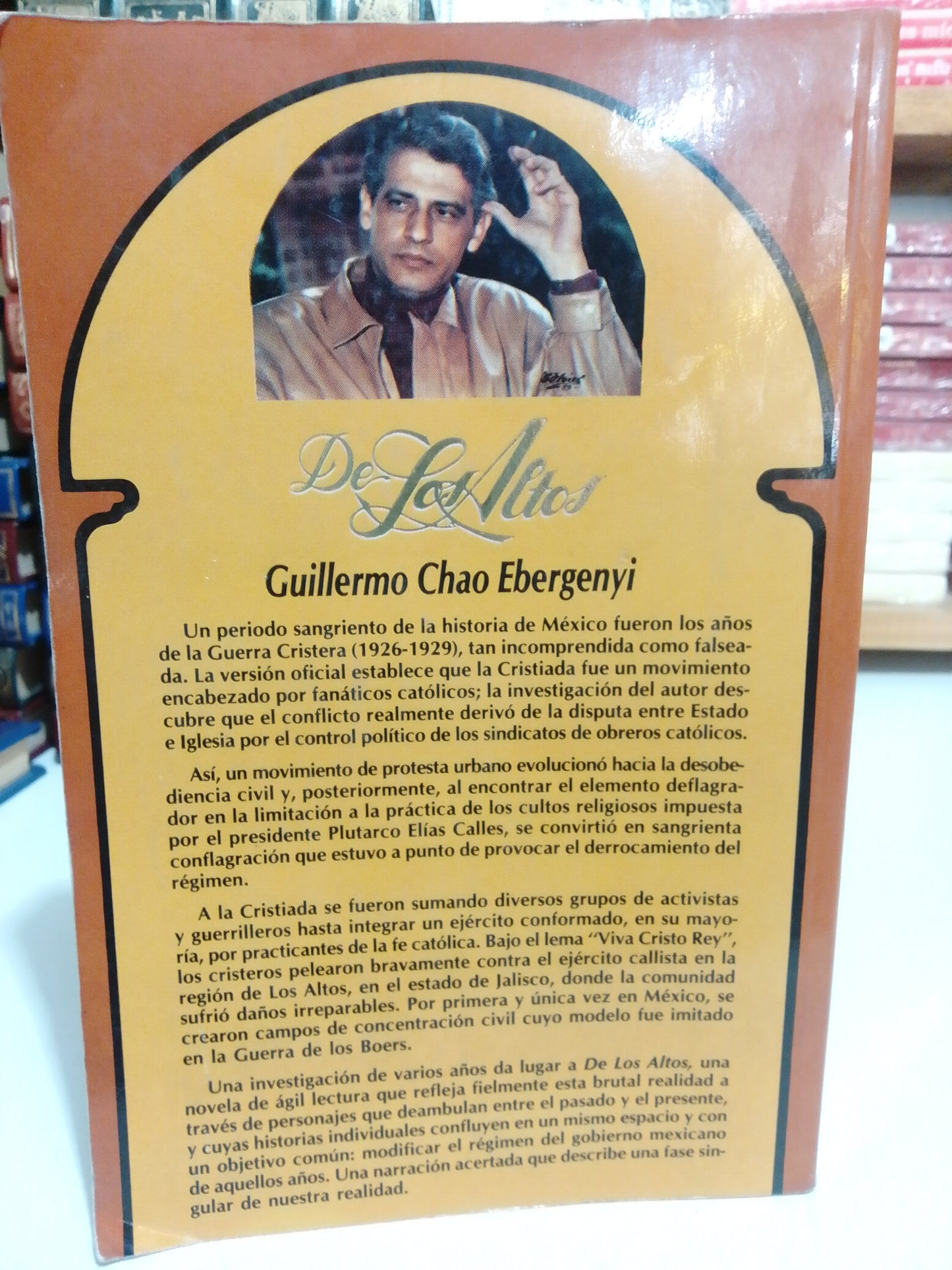 DE LOS ALTOS POR GUILLERMO CHAO EBERGENYI USADO NOVELA JUAREZ