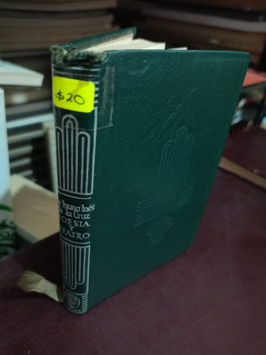 POESIA Y TEATRO POR SOR JUANA INES DE LA CRUZ USADO NOVELA LITERARIO 305