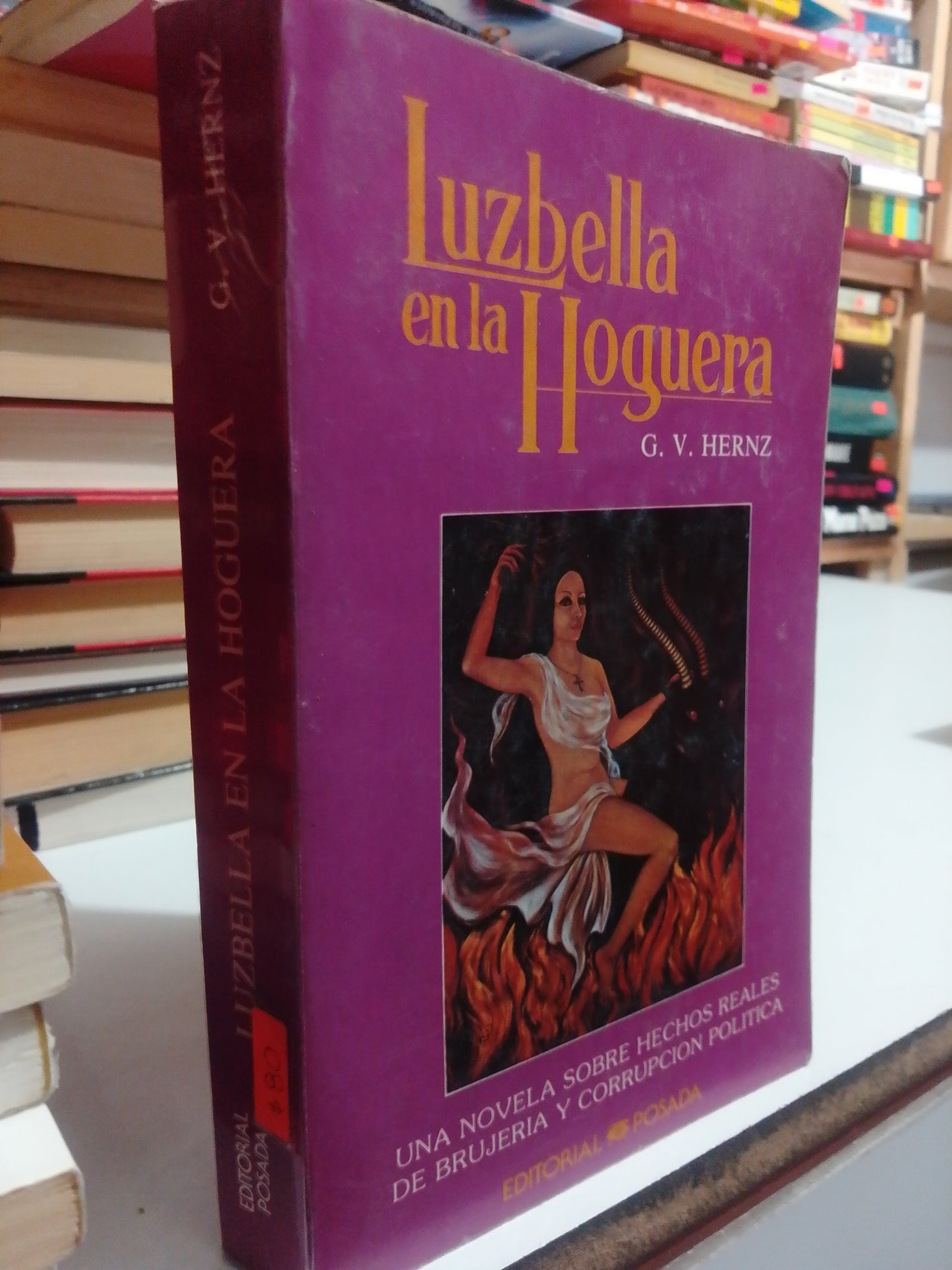 LUZBELLA EN LA HOGUERA POR G.V.HERNZ USADO NOVELA JUÁREZ