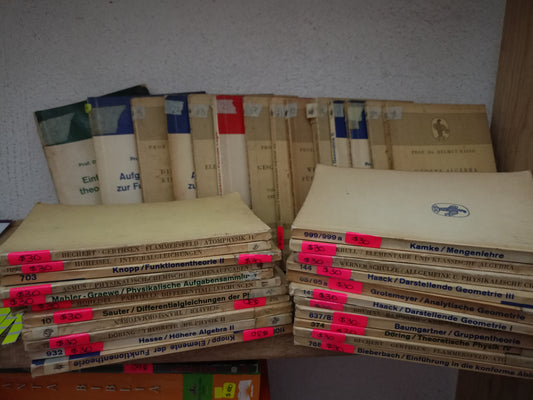 SAMMLUNG GÖSCHEN BAND 561  36 TOMOS USADO MATE LITERARIO 305