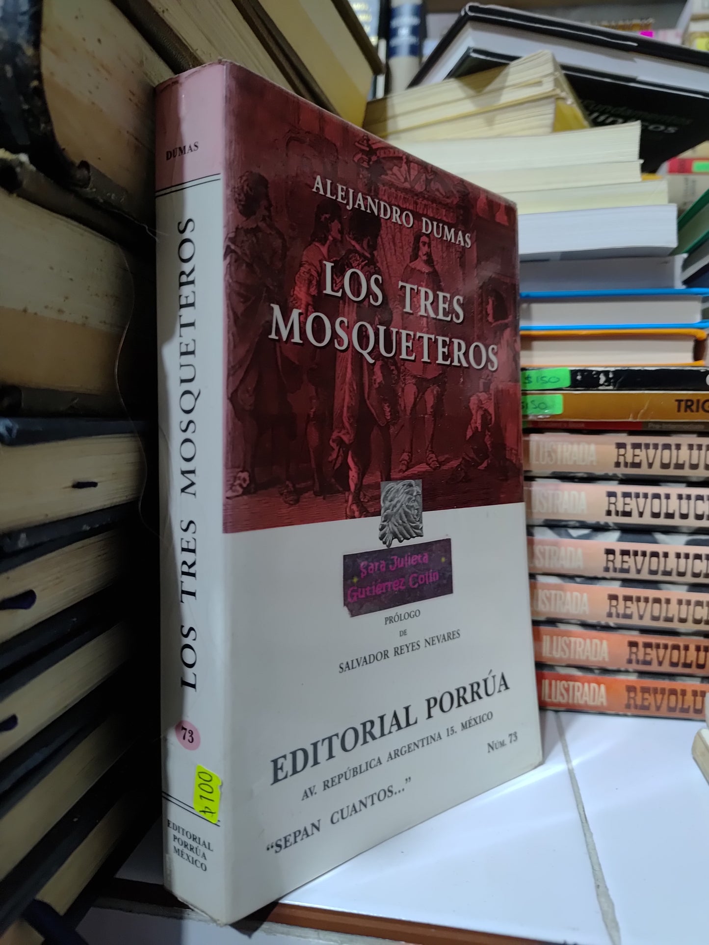 LOS TRES MOSQUETEROS POR ALEJANDRO DUMAS USADO NOVELAS JUAREZ 507