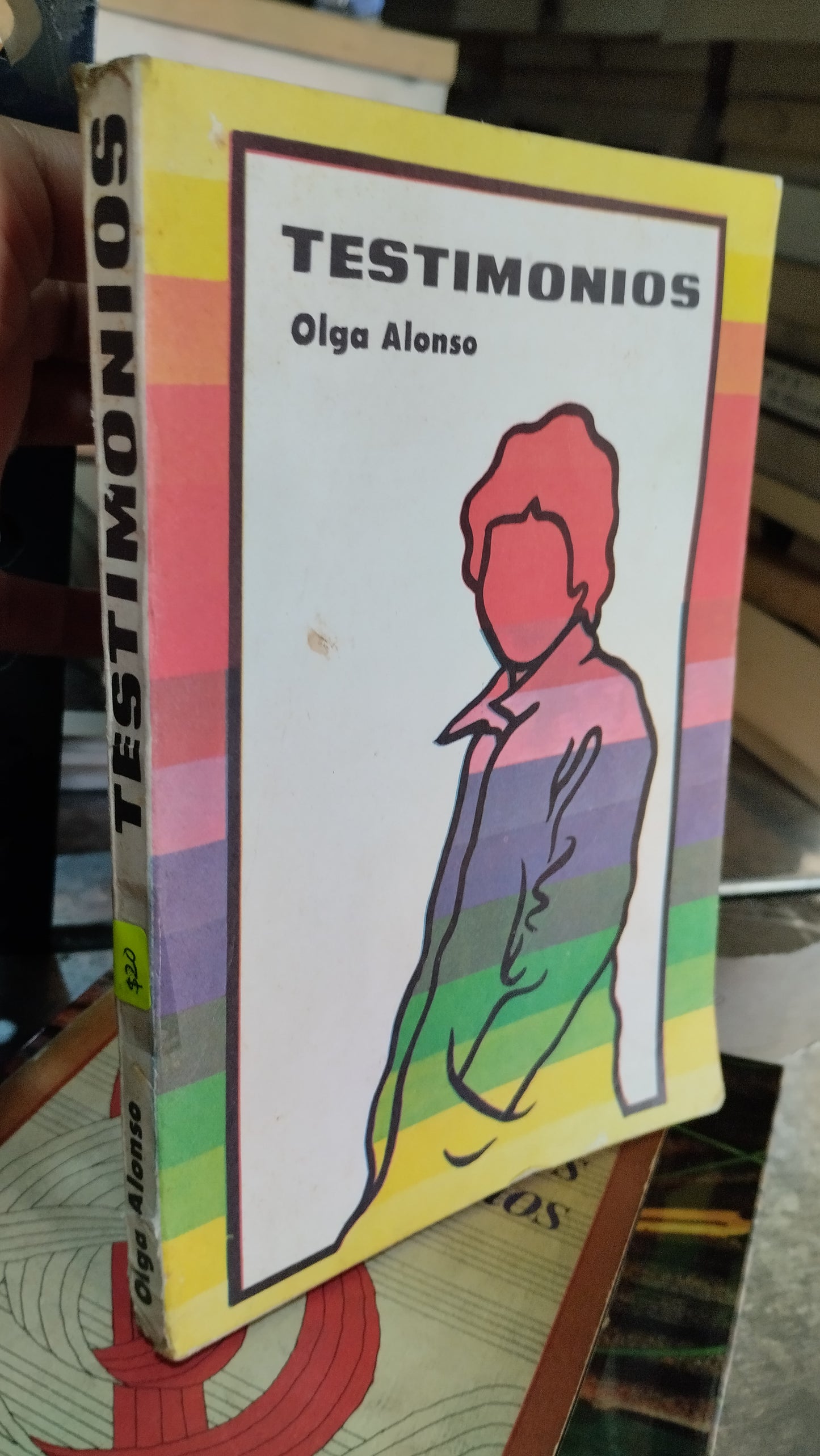 TESTIMONIOS POR OLGA ALONSO LIBRO USADO POESIA ALDAMA