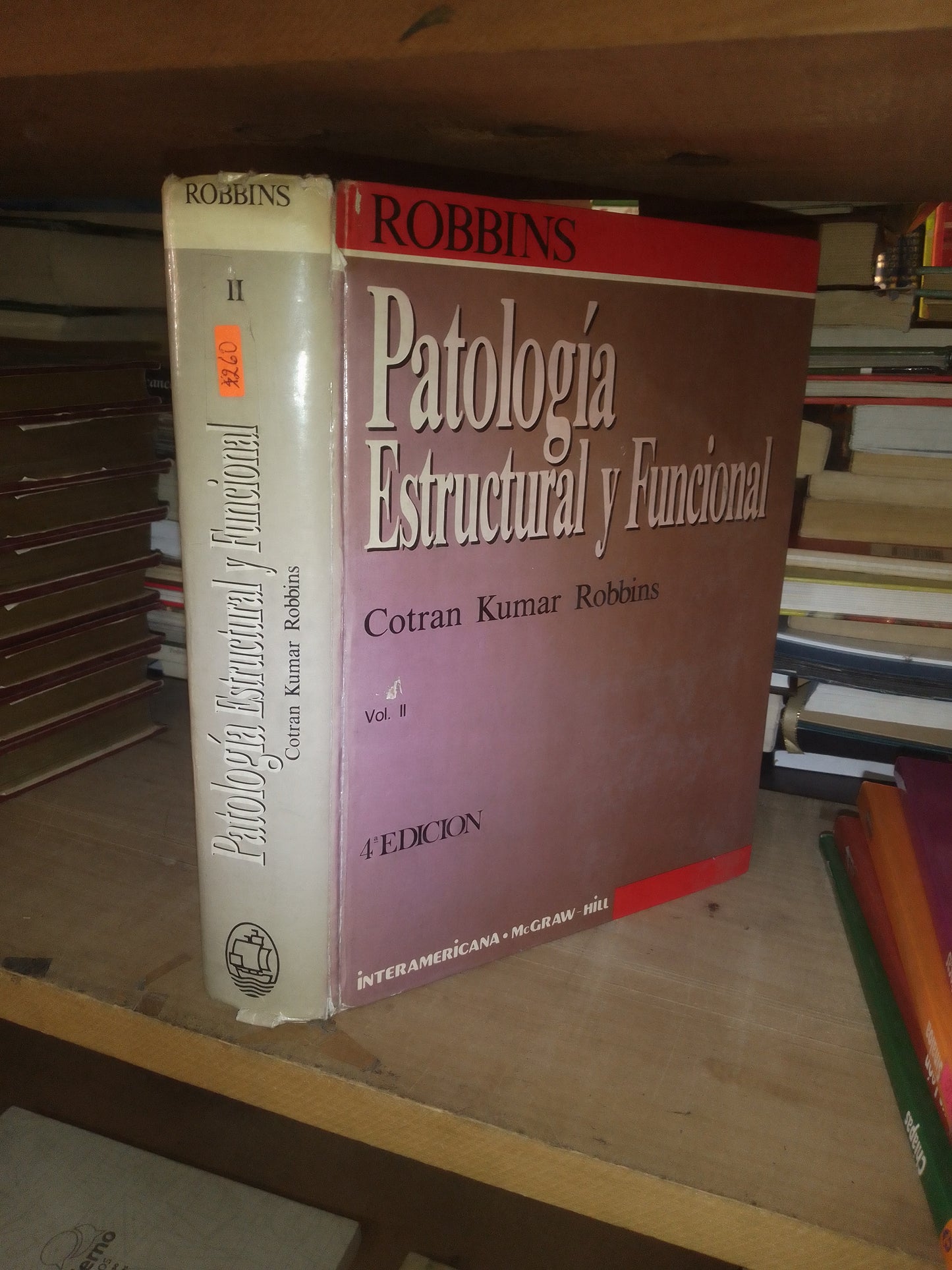 PATOLOGÍA ESTRUCTURAL Y FUNCIONAL VOLÚMEN II POR COTRAN KUMAR ROBBINS USADO MEDICINA LITERARIO 207