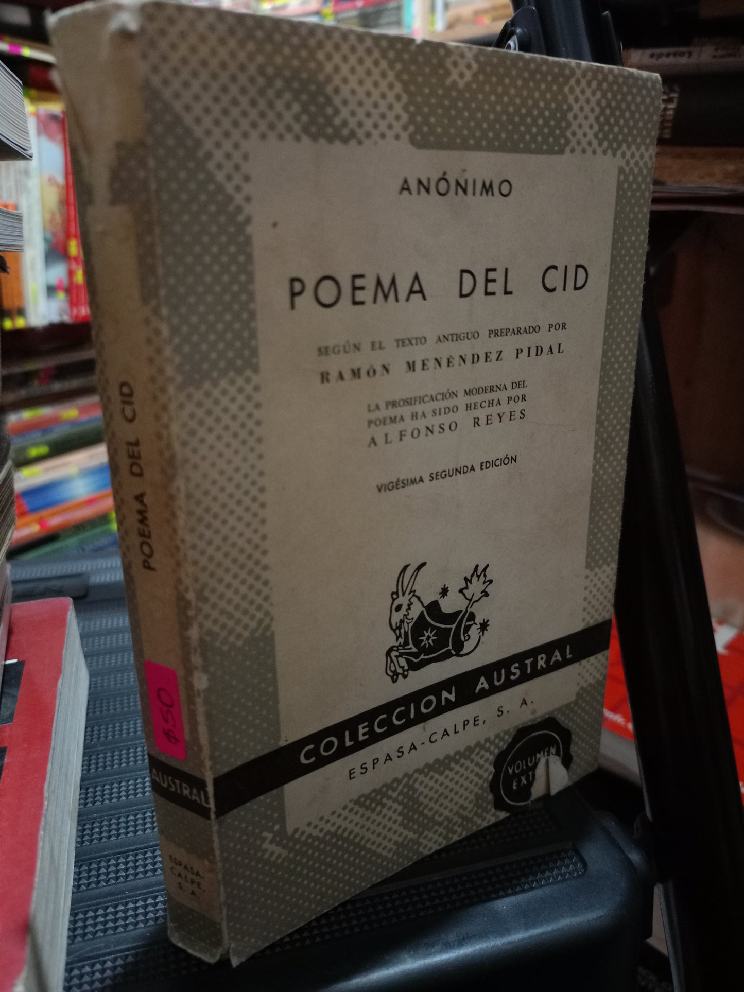 POEMA DEL CID ANONIMO USADO POESIA LITERARIO 305
