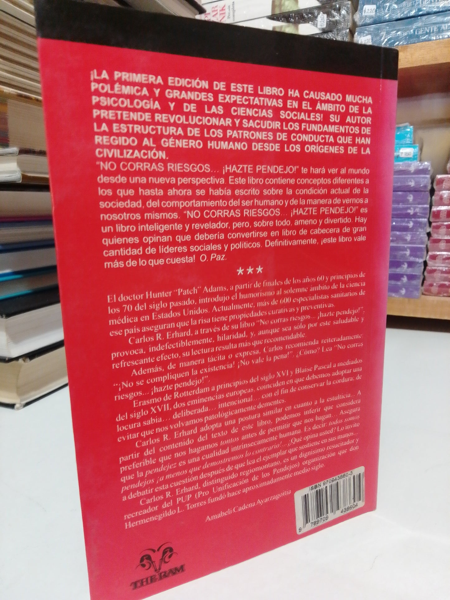 NO CORRAS RIESGOS HASTE PENDEJO POR CARLOS R. ERHARD USADO SUPERACIÓN PERSONAL JUÁREZ