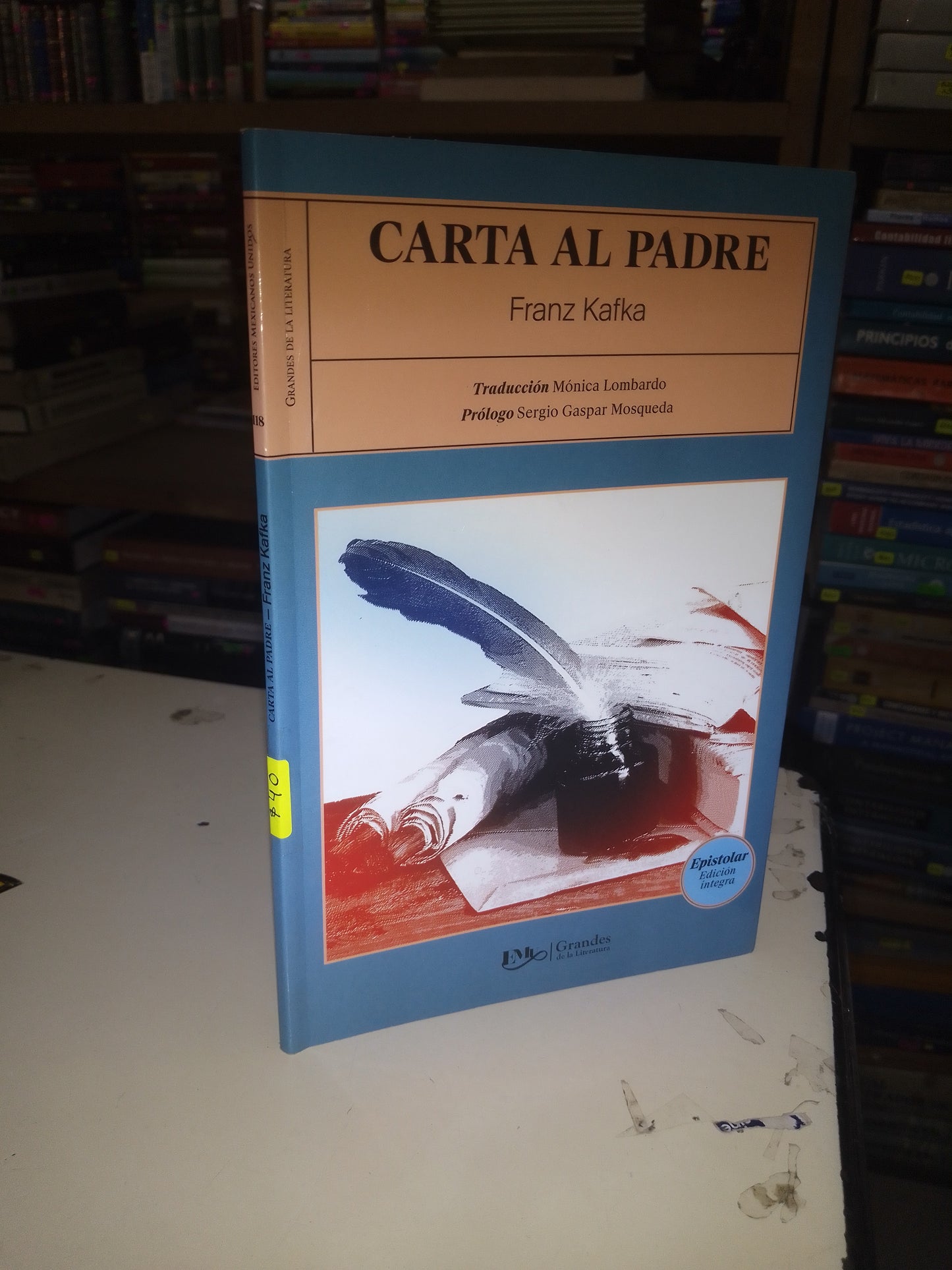CARTA AL PADRE POR FRANZ KAFKA USADO NOVELA LITERARIO 207
