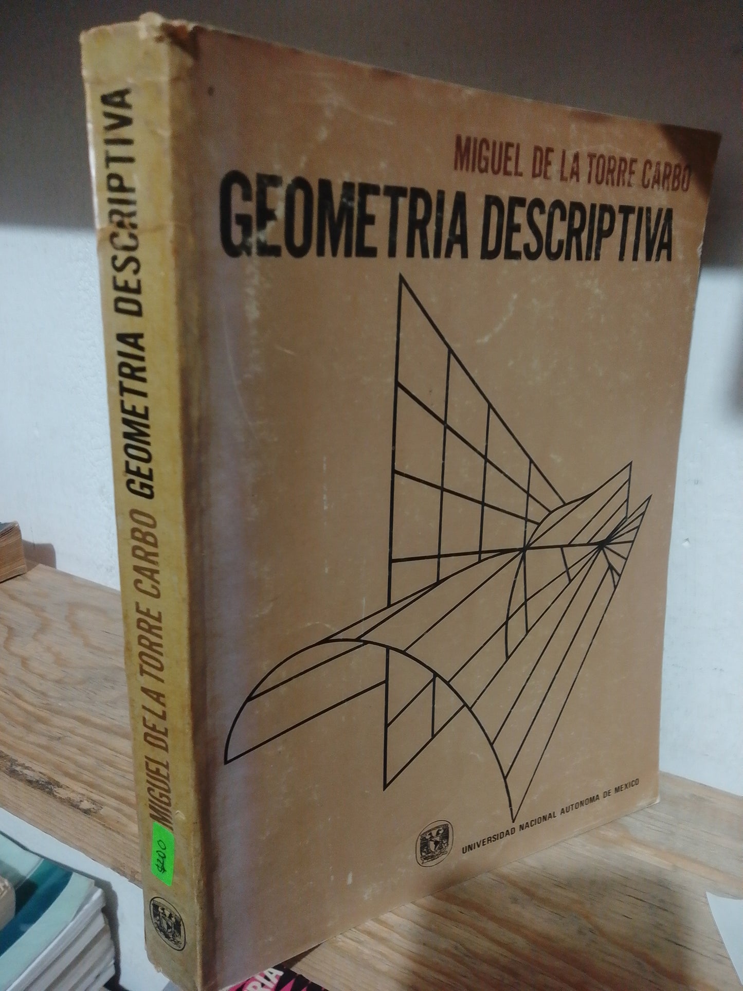 GEOMETRIA DESCRIPTIVA POR MIGUEL DE LA TORRE CARBO USADO MATEMATICAS JUAREZ
