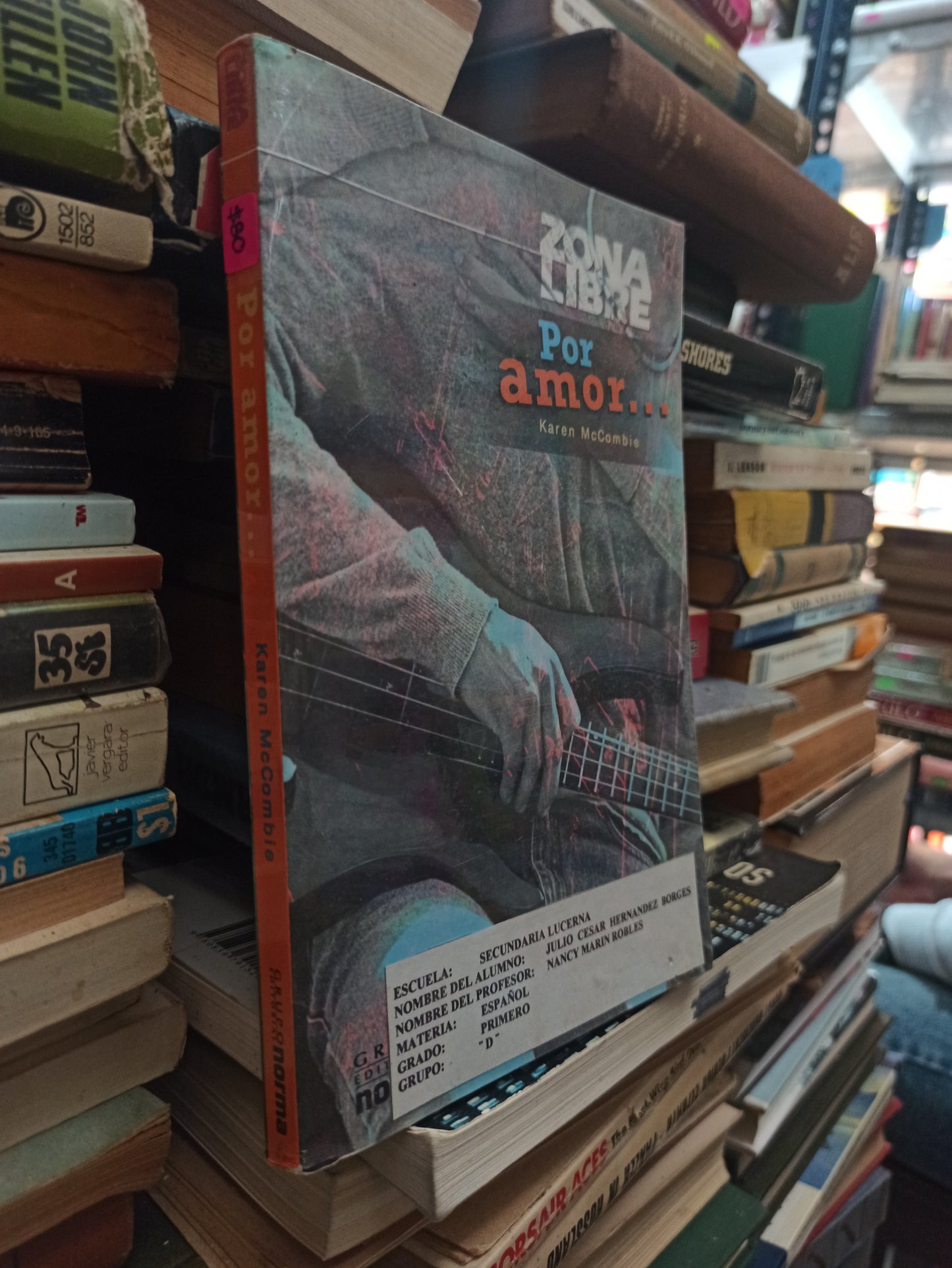 POR AMOR... POR KAREN MCCOMBIE USADO NOVELAS ALDAMA