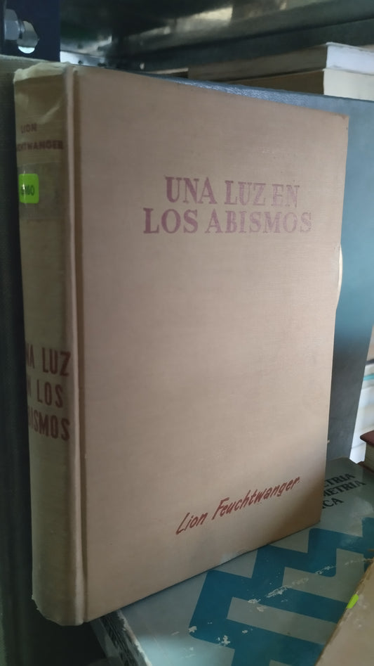 UNA LUZ EN LOS ABISMOS POR LION FEUCHTWANGER LIBRO USADO NOVELAS ALDAMA