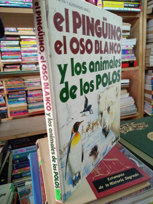 EL PINGUINO EL OSO BLANCO Y LOS ANIMALES DE LOS POLOS POR MARIA Y ALESSANDRO MINELLI USADO BIOLOGIA LITERARIO 207