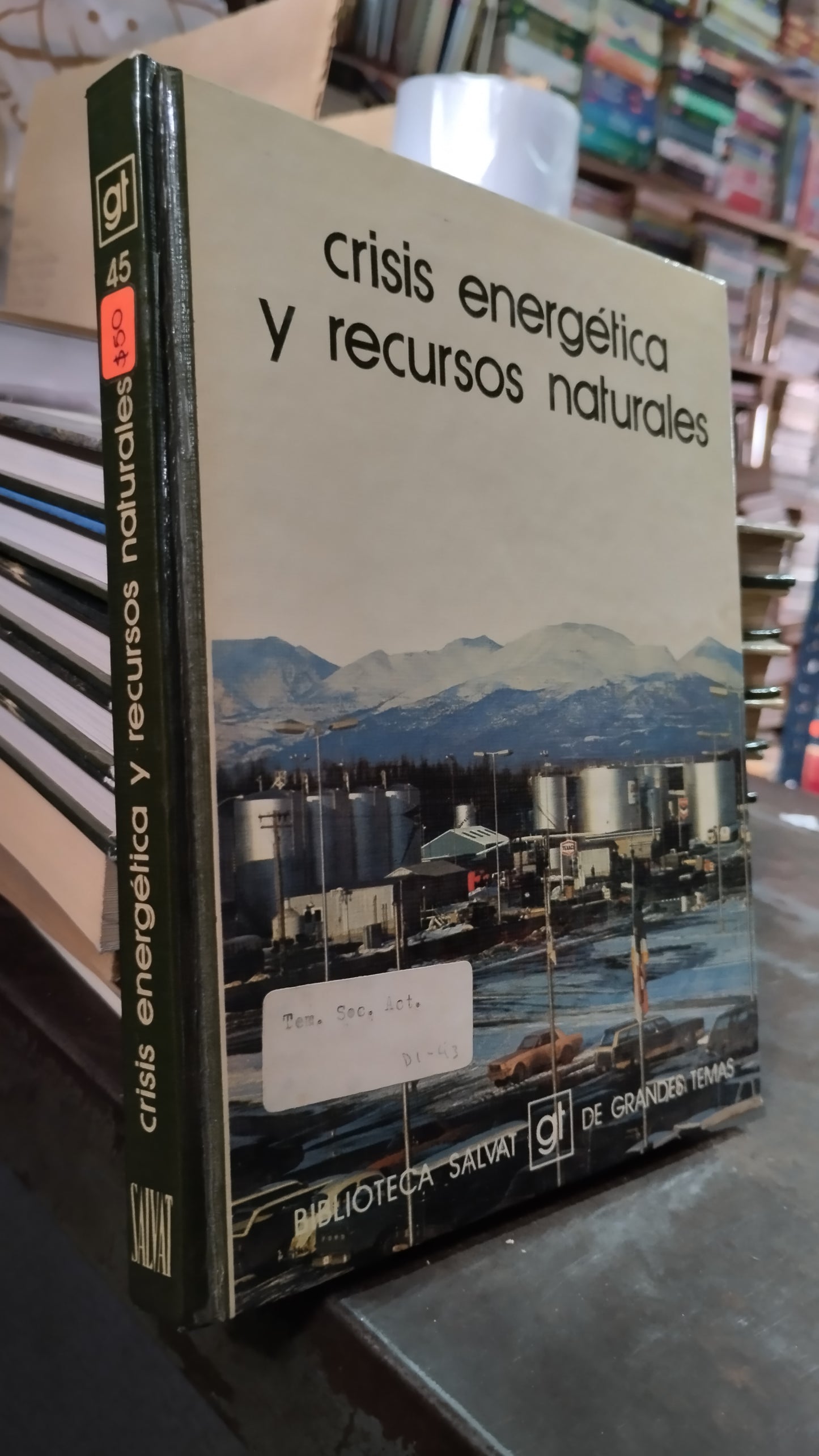 CRISIS ENERGÉTICA Y RECURSOS NATURALES POR BIBLIOTECA SALVAT LIBRO USADO CIENCIA ALDAMA