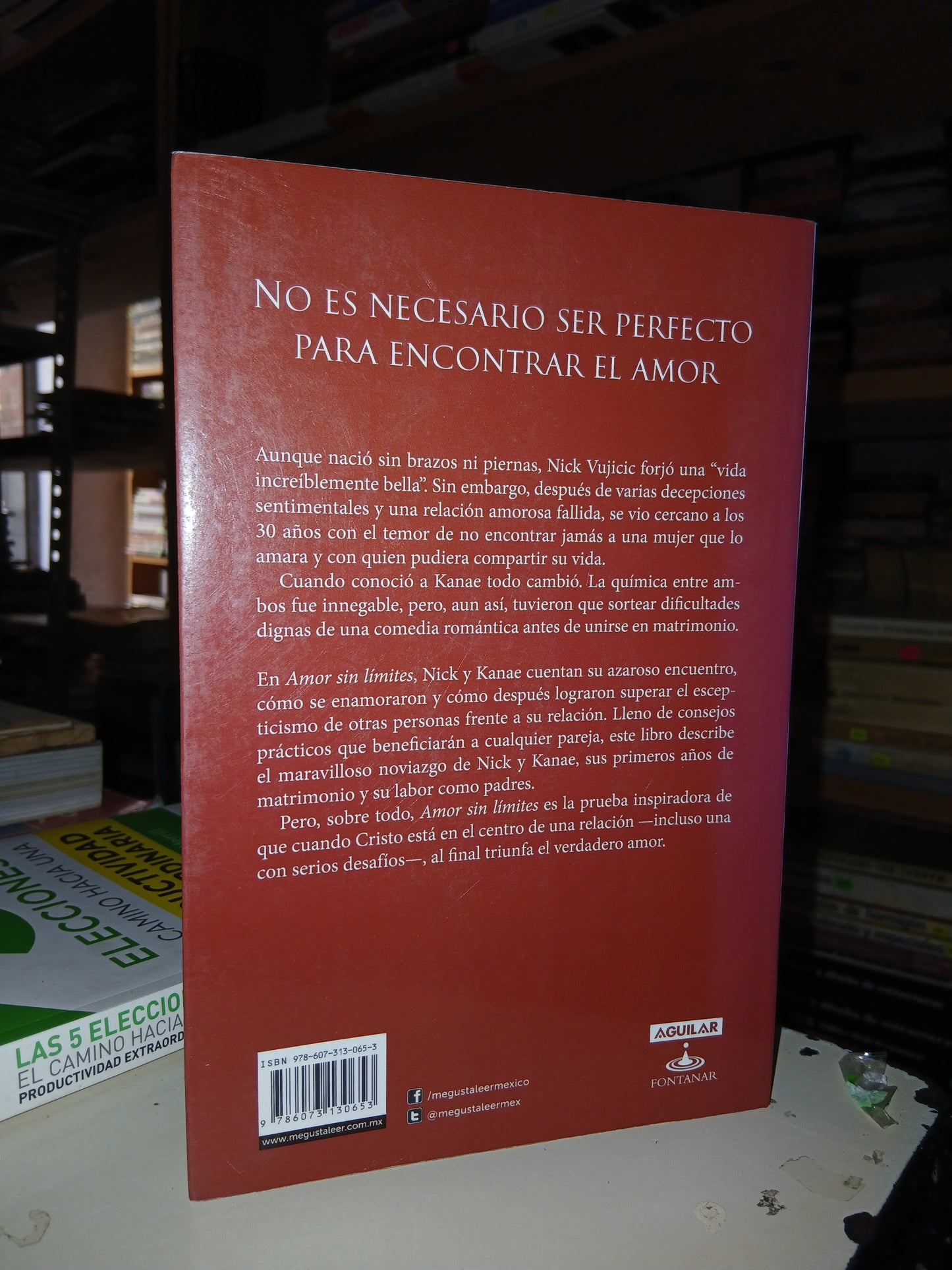AMOR SIN LÍMITES POR NICK VUJICIC Y KANAE VUJICIC USADO SUPERACIÓN PERSONAL LITERARIO 207