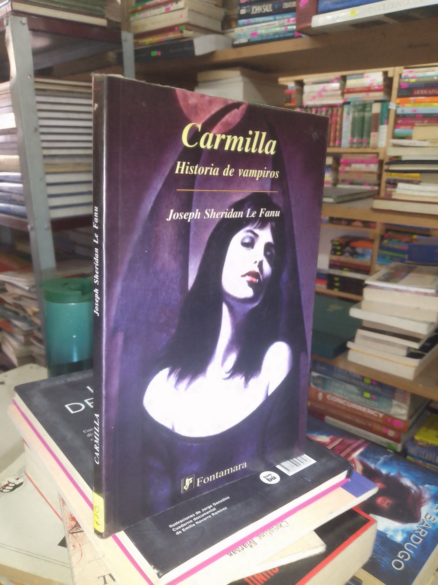 CARMILLA POR JOSEPH SHERIDAN LE FANU USADO NOVELA LITERARIO 207