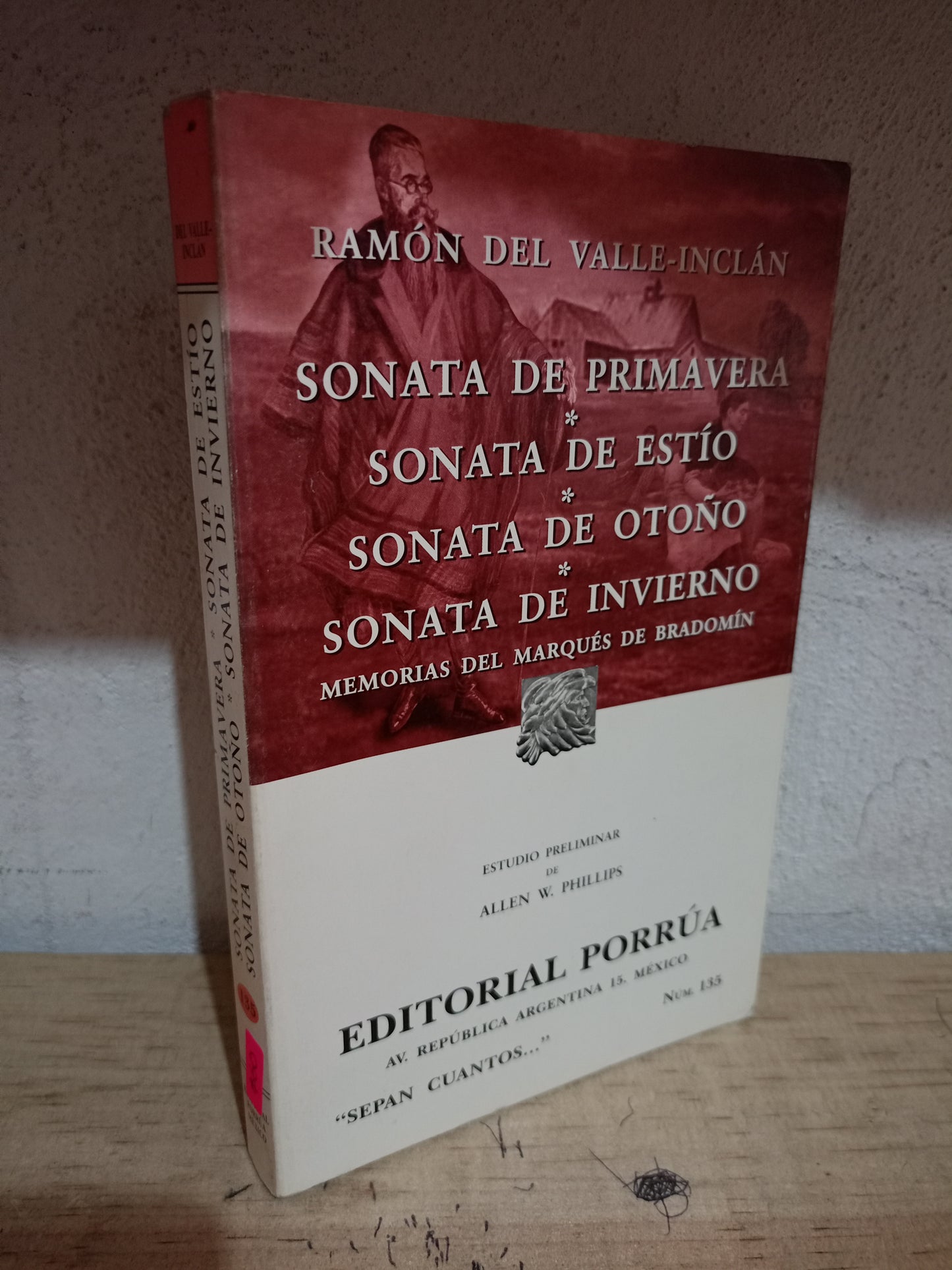 SONATA DE PRIMAVERA. SONATA DE ESTÍO. SONATA DE OTOÑO. SONATA DE INVIERNO POR RAMÓN DEL VALLE INCLÁN USADO NOVELA LITERARIO 305