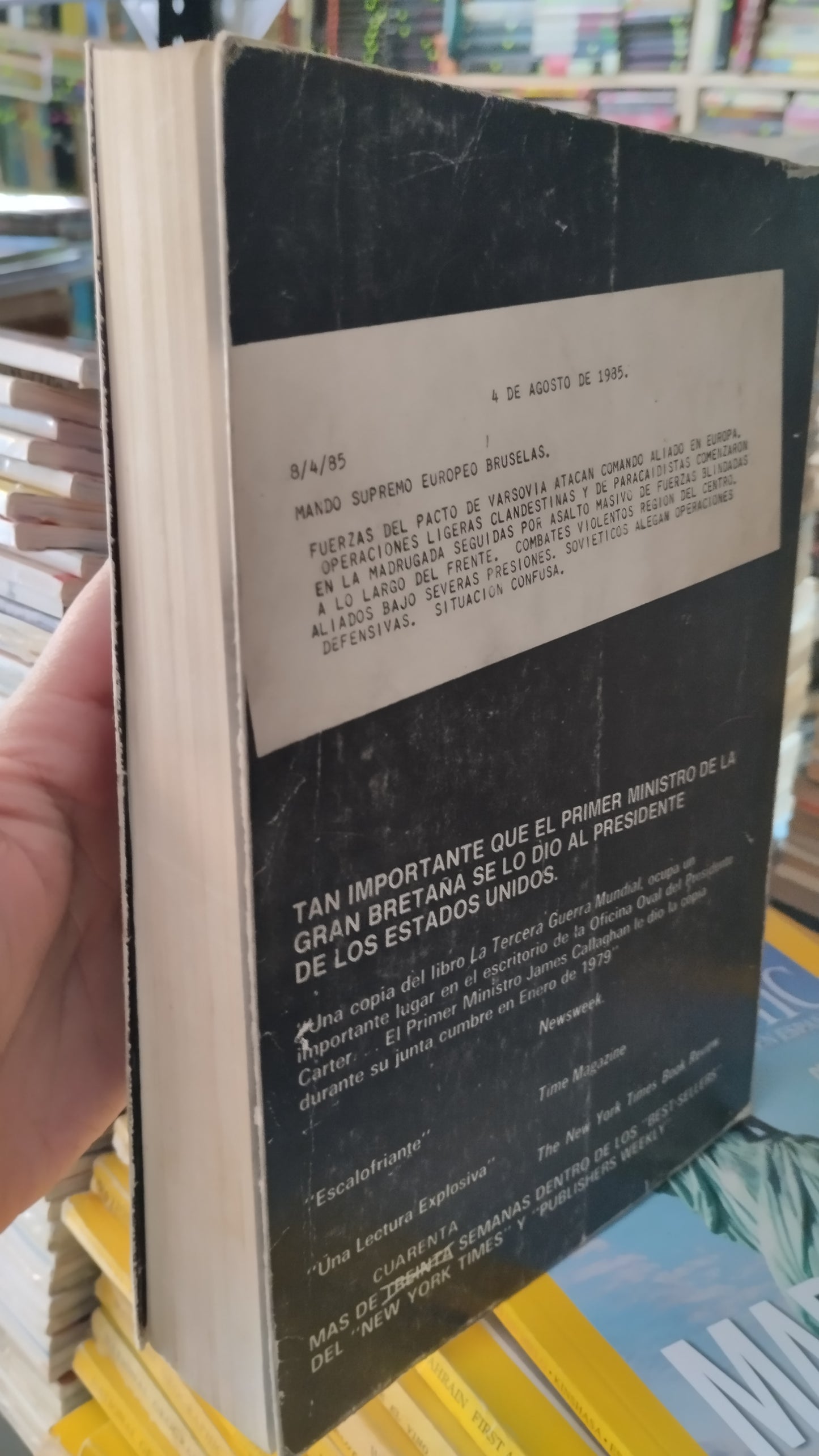 LA TERCERA GUERRA MUNDIAL POR EL GENERAL SIR JOHN HACKETT LIBRO USADO HISTORIA ALDAMA