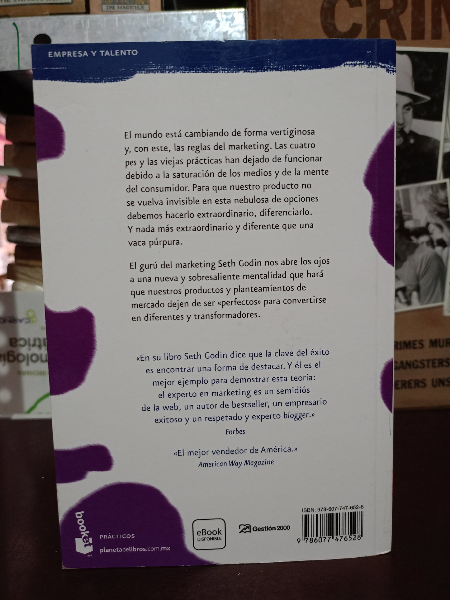 LA VACA PÚRPURA POR SETH GODIN USADO SUPERACIÓN PERSONAL LITERARIO 305