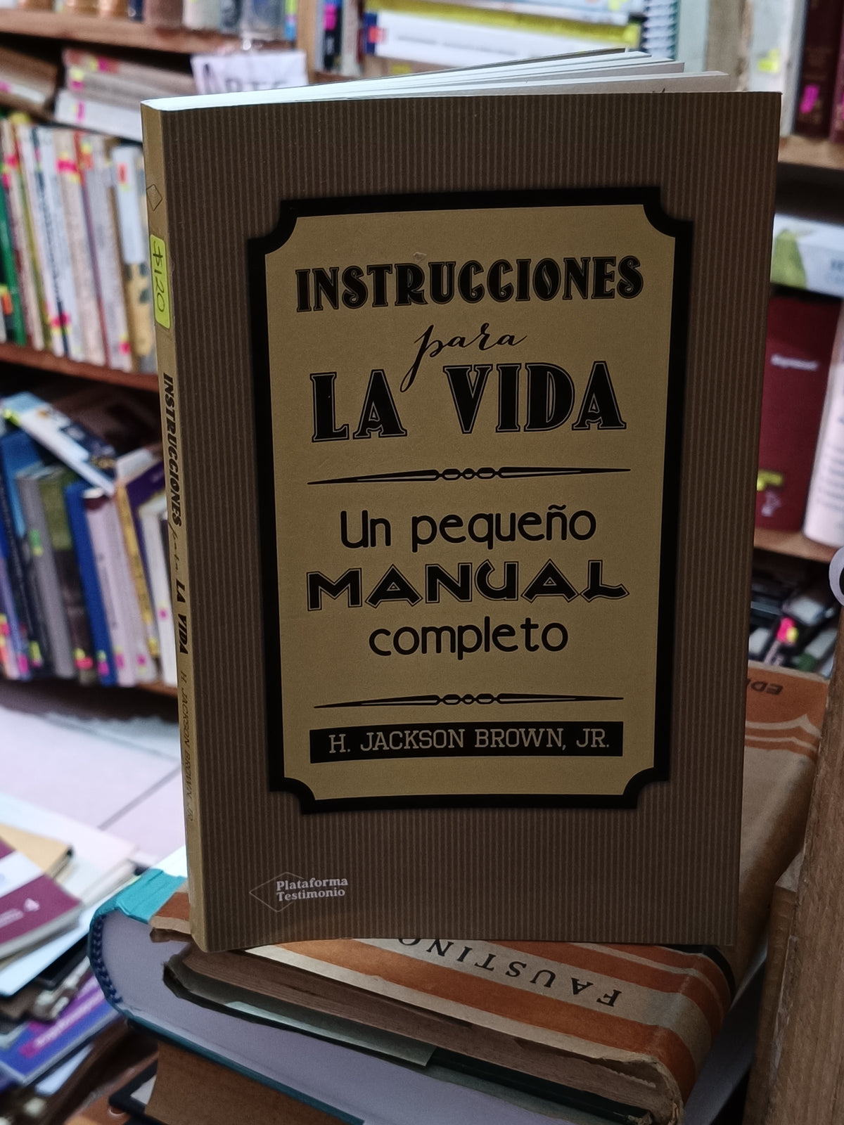 INSTRUCCIONES PARA LA VIDA UN PEQUEÑO MANUAL COMPLETO H. JACKSON BROWN JR USADO S. PERSONAL LITERARIO 305