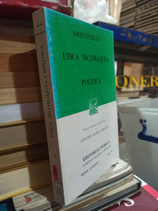 ETICA NICOMAQUEA POLITICA POR ARISTOTELES USADO SOCIOLOGIA ALDAMA