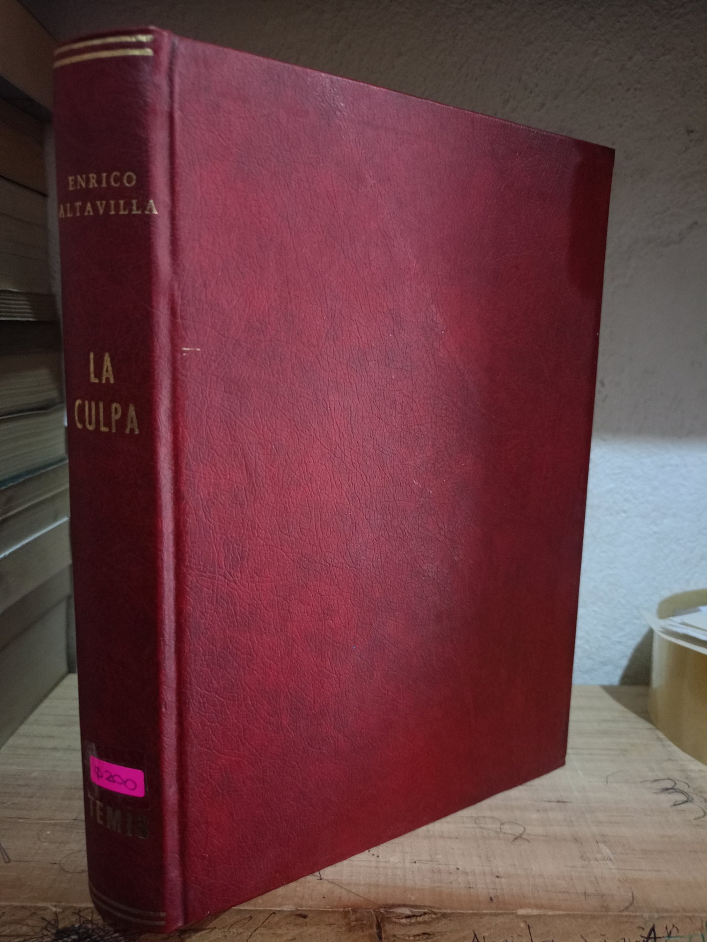 LA CULPA POR ENRICO ALTAVILLA USADO DERECHO LITERARIO 305
