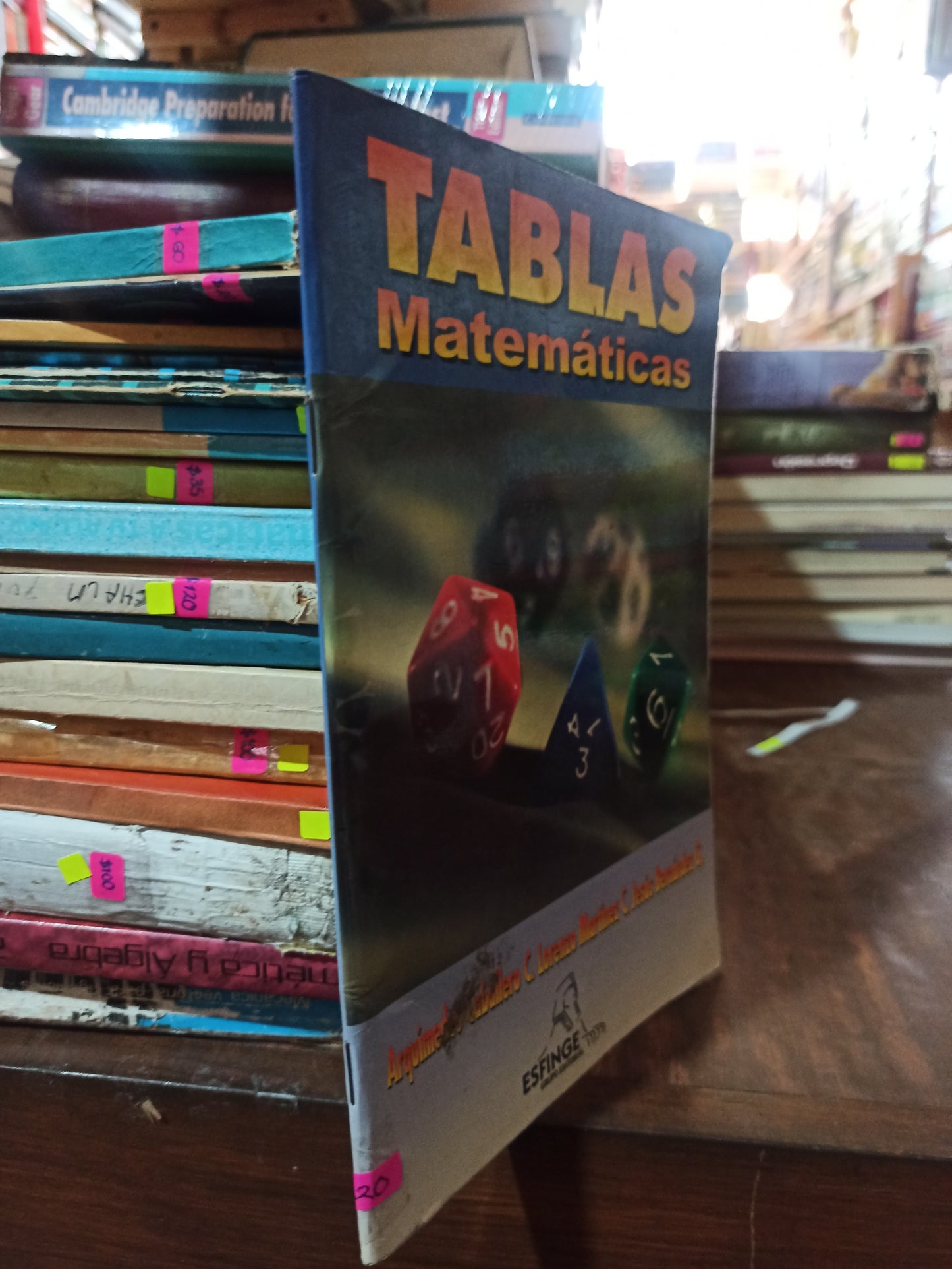 TABLAS MATEMATICAS POR ARQUIMIDES CABALLERO Y OTROS USADO MATEMATICAS ALDAMA